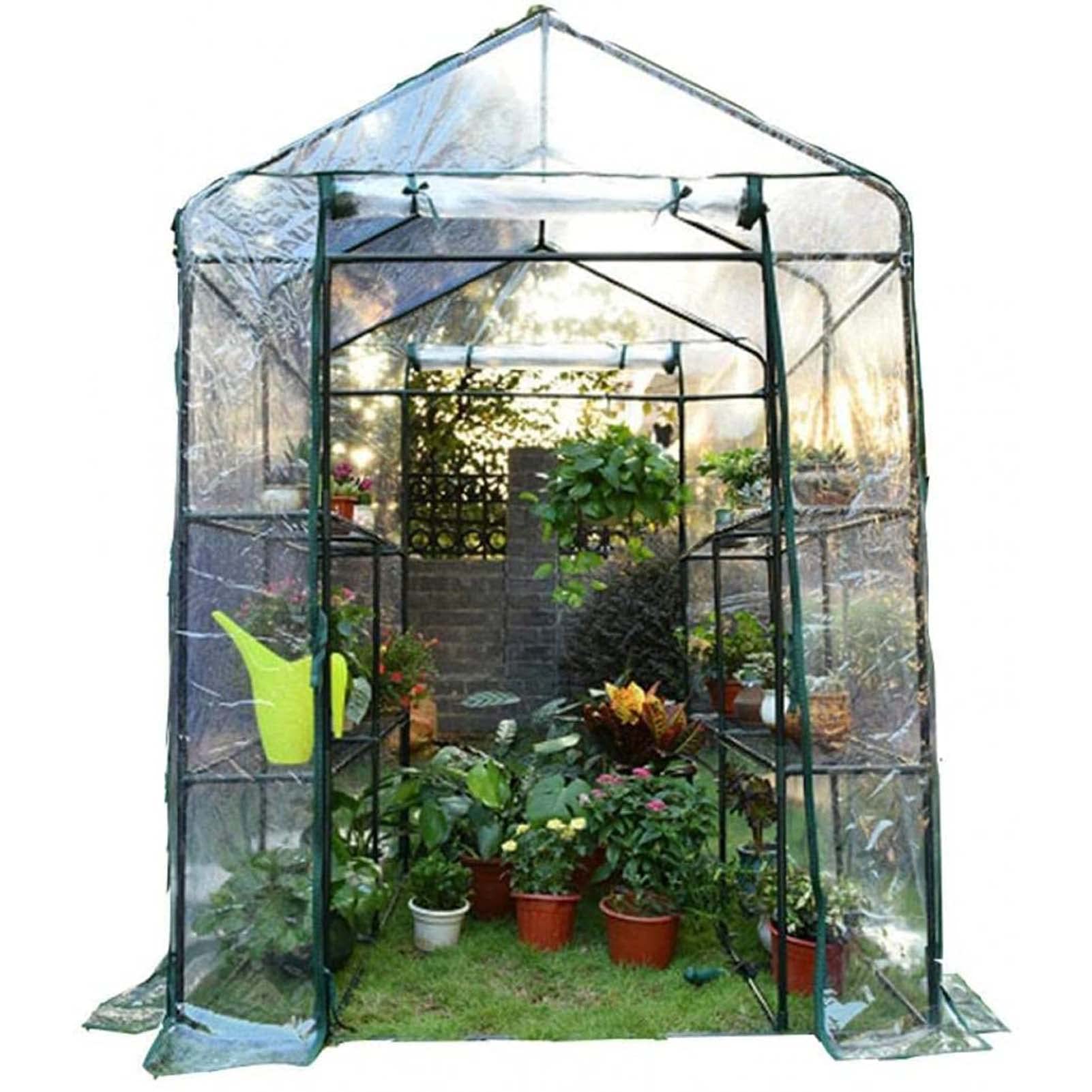 KAPOHU Portable Mini Greenhouse - Easy Setup Gardening Flower House with PVC Cover for Plants, Patio & Backyard | Transparent Design for Optimal Sunlight | Perfect for Indoor & Outdoor Gardening