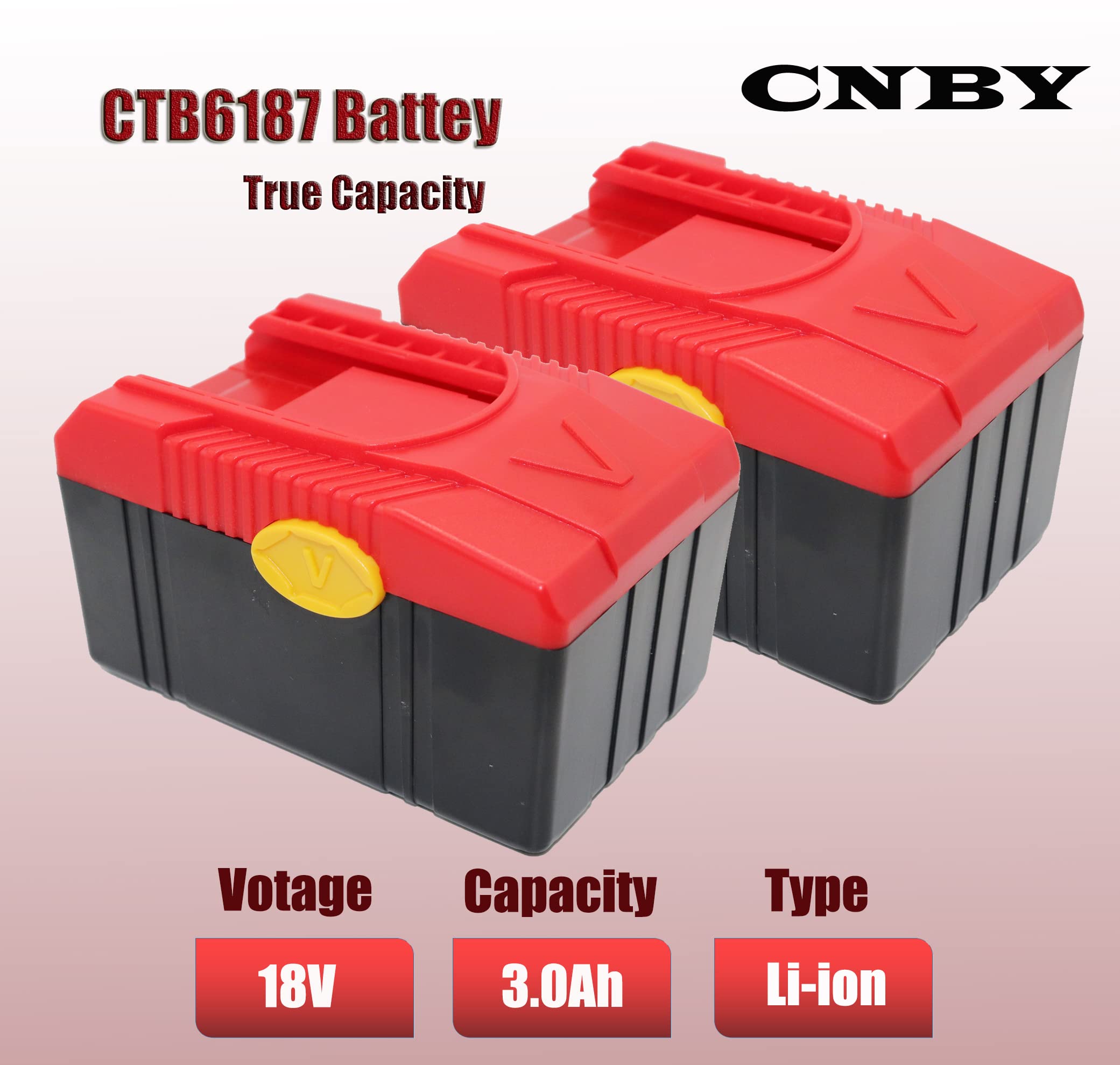 Replacement 18V 3.0Ah Battery Compatible with Snap-on CTB4187 CTB6187 CTB6185 CTB4185 - Perfect for Snap-on 18V Impact Wrench, Power Tools & Cordless Equipment - Long-Lasting Power for Professional Mechanics & DIY Projects