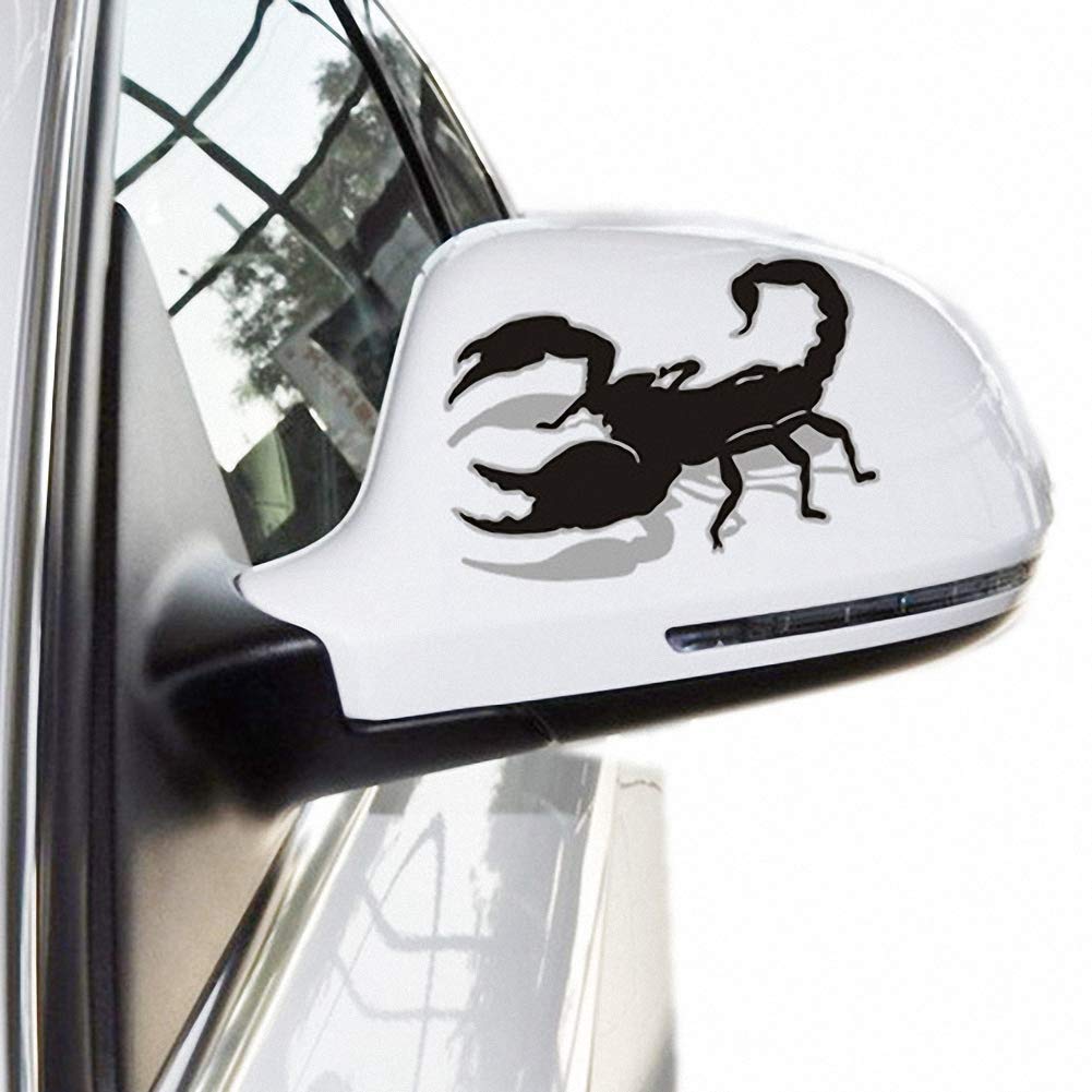 2 Pcs 3D Scorpion Car Rearview Mirror Decals - Auto Side Mirror Stickers 4.33