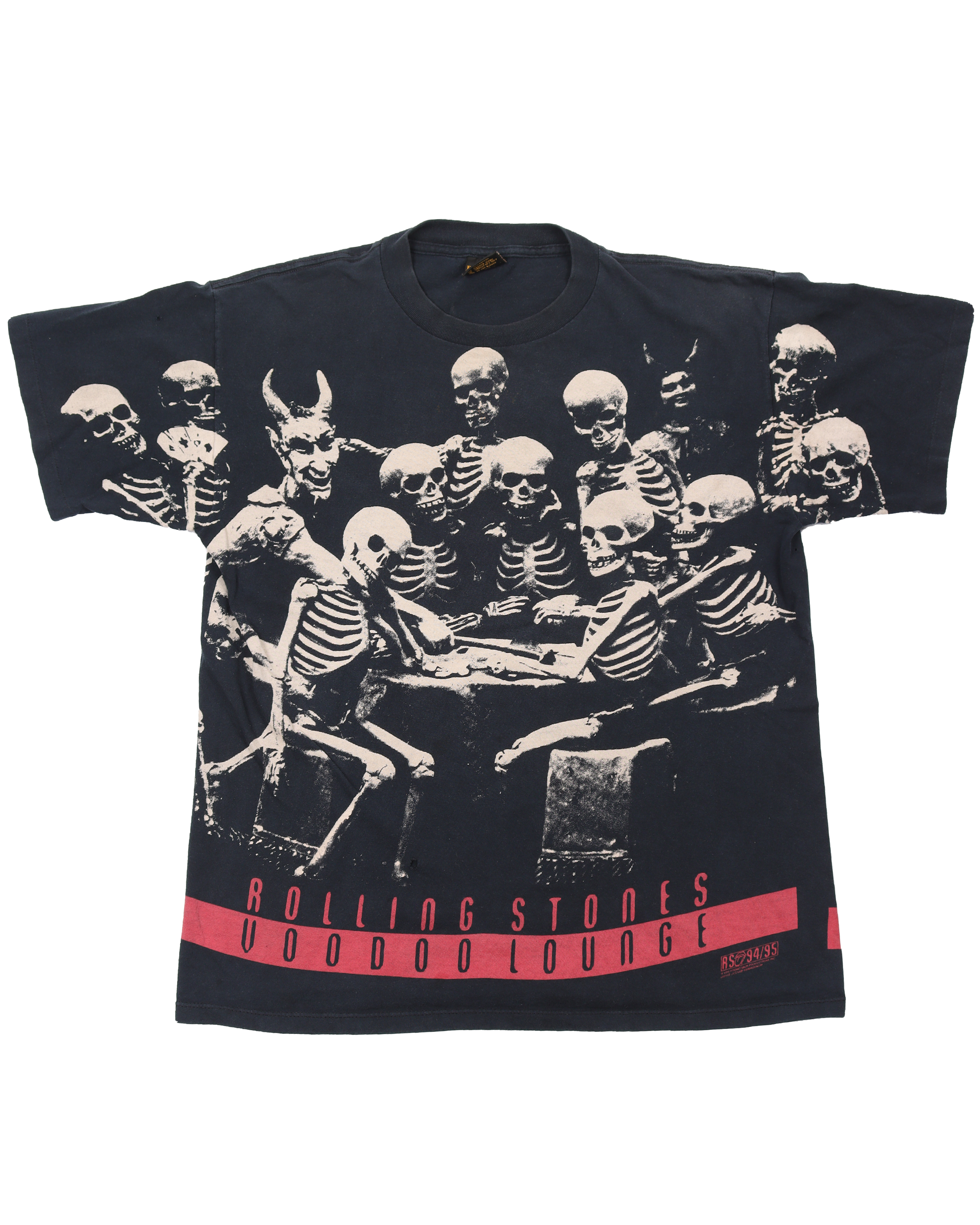 Vintage 1994 Rolling Stones 'Voodoo Lounge' Tour T-Shirt - Classic Rock Band Merchandise for Concerts & Music Fans
