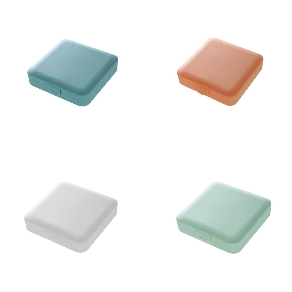 4 Pcs Sanitary Napkin Storage Box with Lid - Portable Travel Organizer for Tampons, Pills, Dental Floss & Cotton Swabs | Compact Hygiene Case for Home, Office & On-the-Go Use