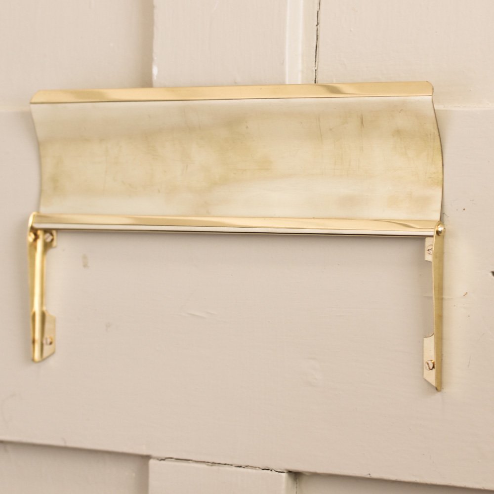 Polished Brass Internal Letter Tidy - Elegant Mail Organizer for Home & Office Desk - Perfect for Letters, Bills, and Documents Organization