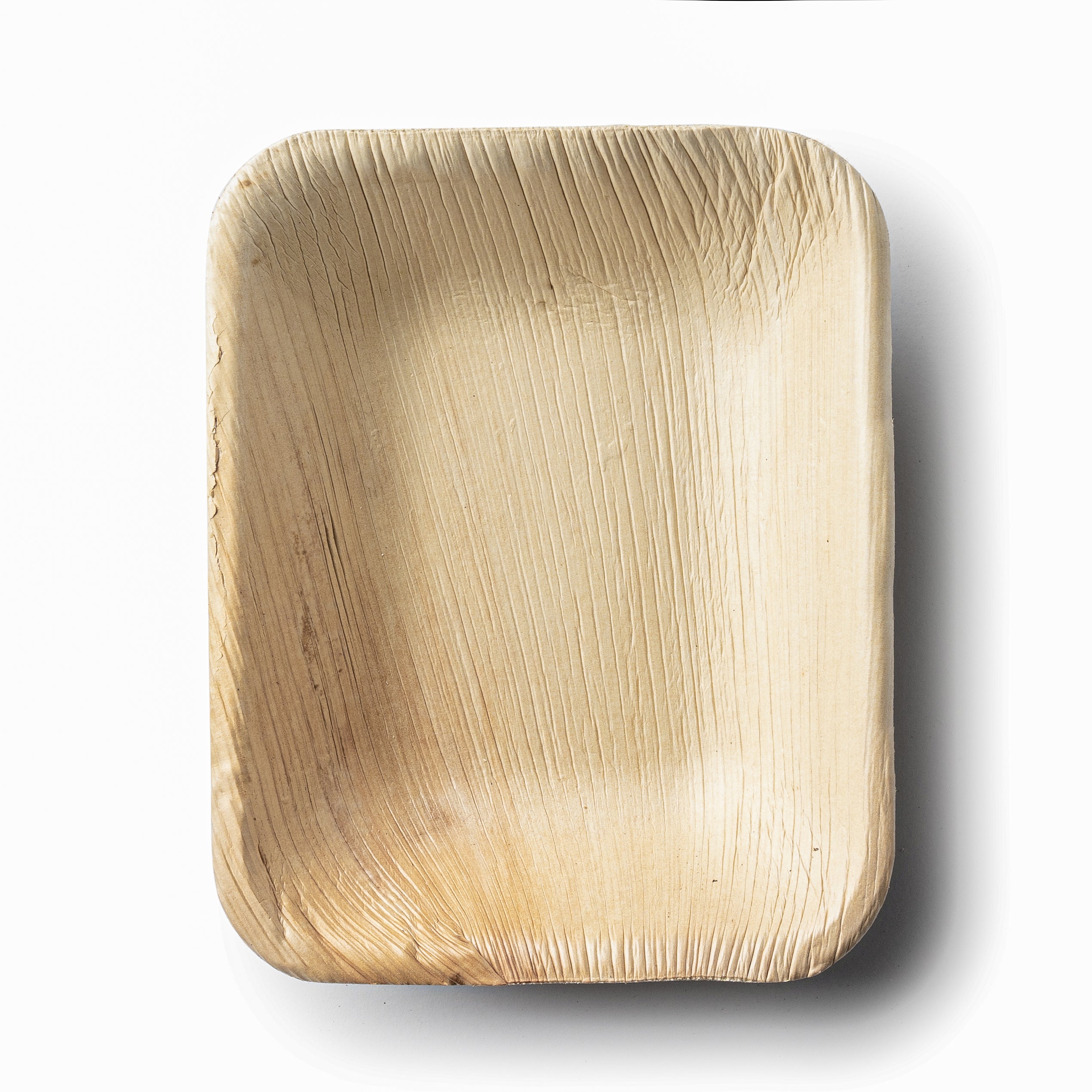 Eco-Friendly 100% Natural Disposable Palm Leaf Plates - 10 Pack Biodegradable Compostable Rectangle Dinnerware for Parties, Picnics & Outdoor Events