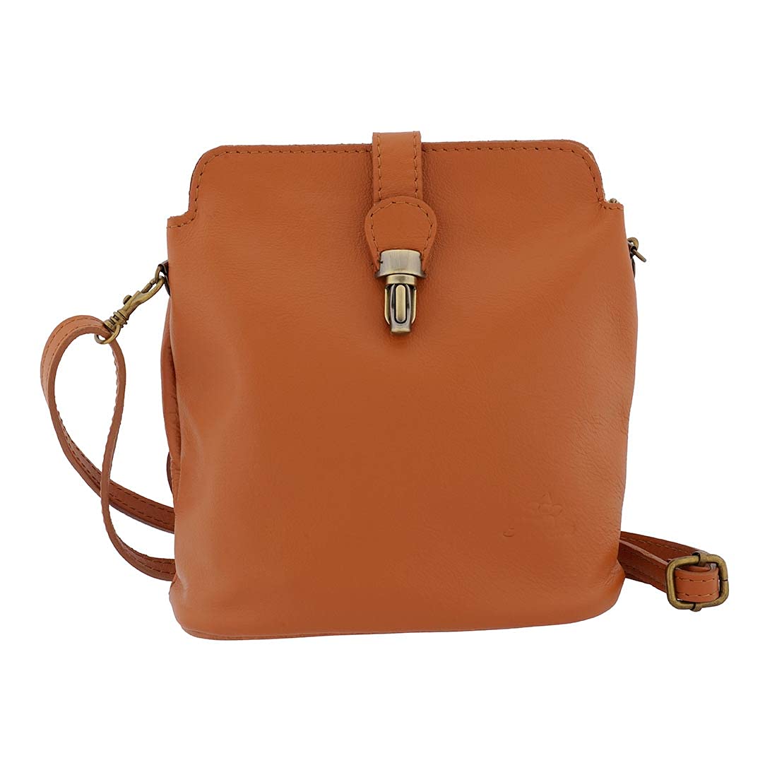 Genuine Italian Leather Small Purse for Women - Crossbody Bag & Shoulder Bag with Snap & Clasp Closure - Perfect for Everyday Use, Travel & Shopping