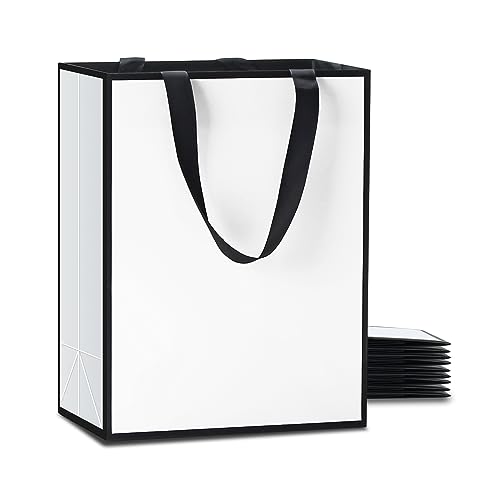 White with Black Slim Frame