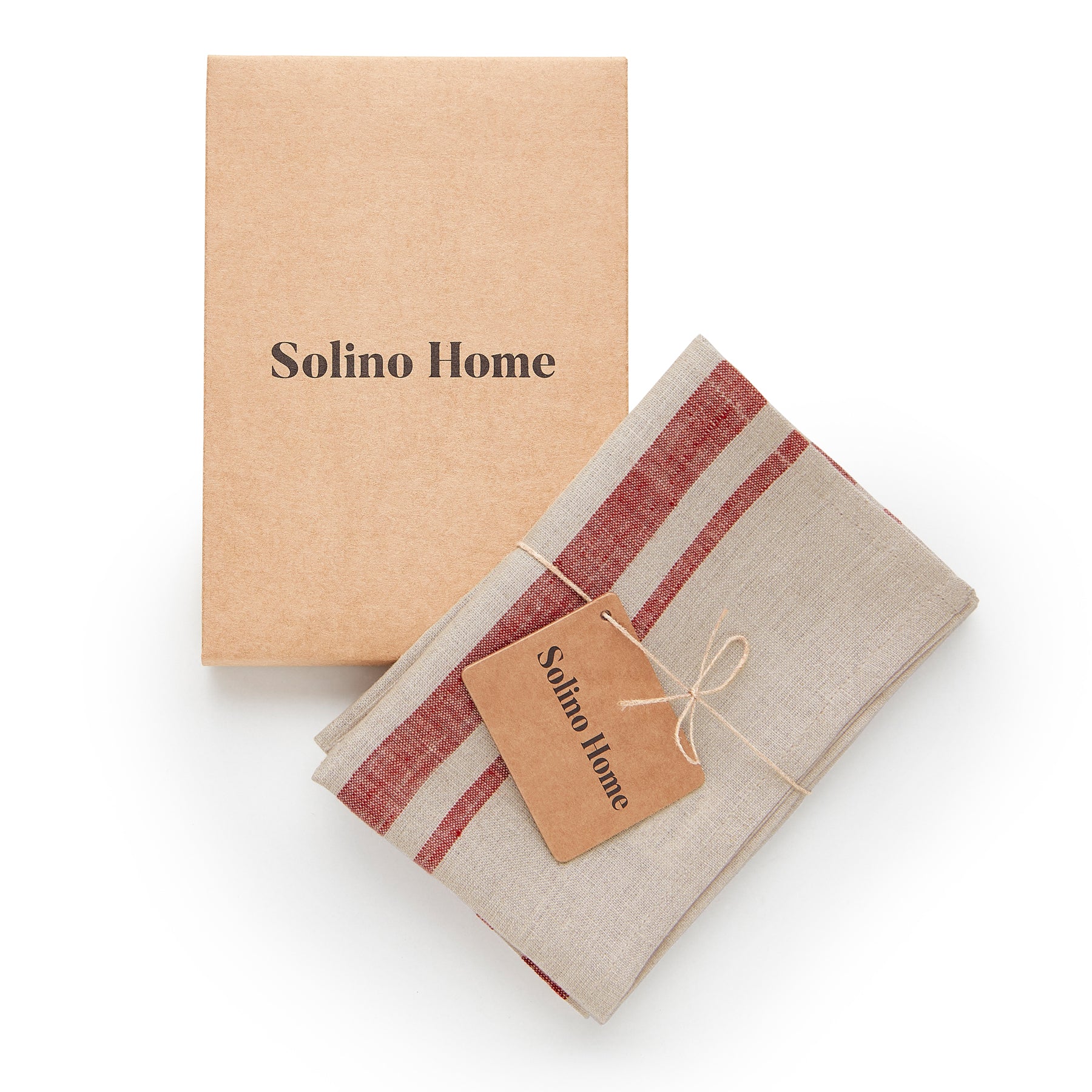 French Striped Kitchen Towels Set of 2 - Absorbent Cotton Dish Cloths for Drying Dishes & Cleaning - Perfect for Farmhouse & Coastal Style Kitchens