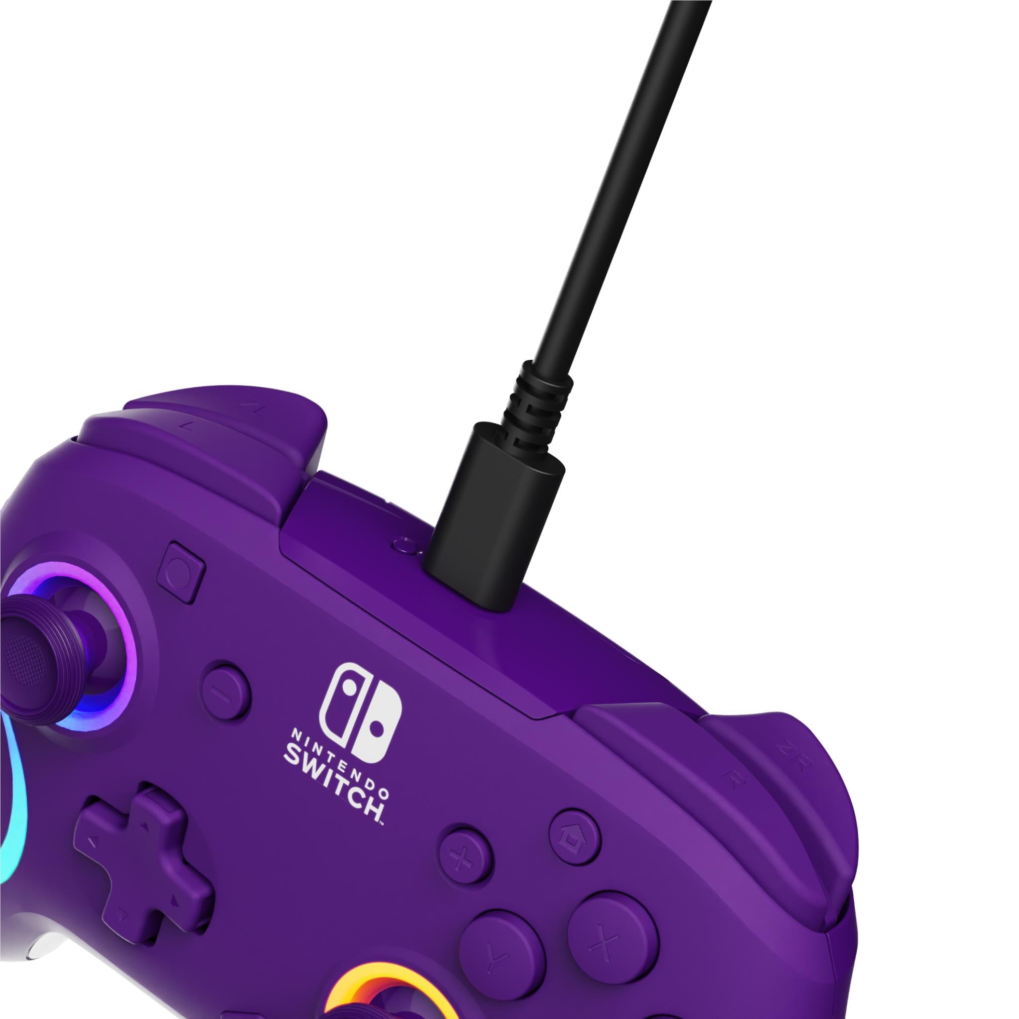 Afterglow Wave Wireless Controller for Nintendo Switch - Purple | Ergonomic Design, Motion Controls, HD Rumble | Perfect for Gaming at Home or On-the-Go