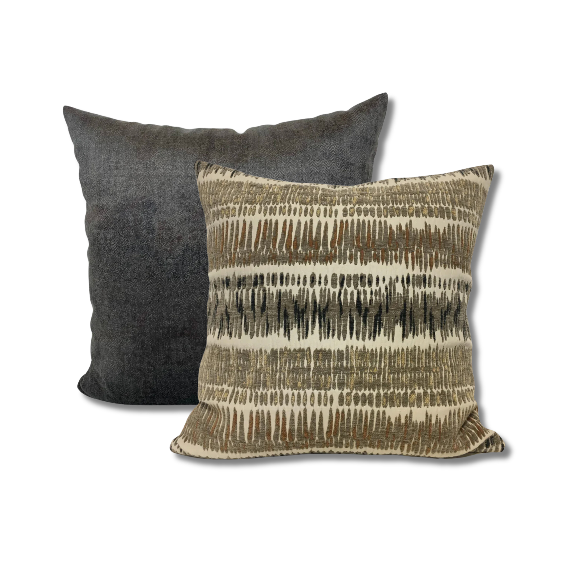Premium Zorro Mushroom & Dune Iron Bar 20x20 Throw Pillow Set - Soft Decorative Cushions for Living Room, Bedroom, or Sofa - Perfect for Home Decor and Cozy Comfort