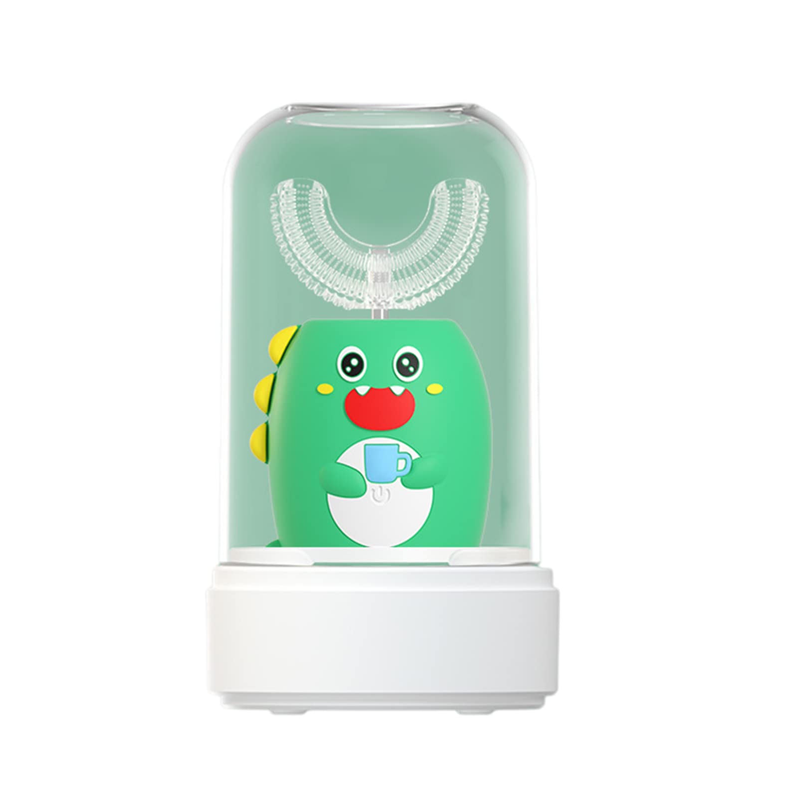 SHAOO Kids Electric Toothbrush - U-Shaped Ultrasonic Toothbrush with 3 Speed Levels, 360° Cleaning & IPX7 Waterproof - Soft Silicone Bristles for Gentle Teeth Cleaning - Perfect for Toddlers & Children's Daily Oral Care