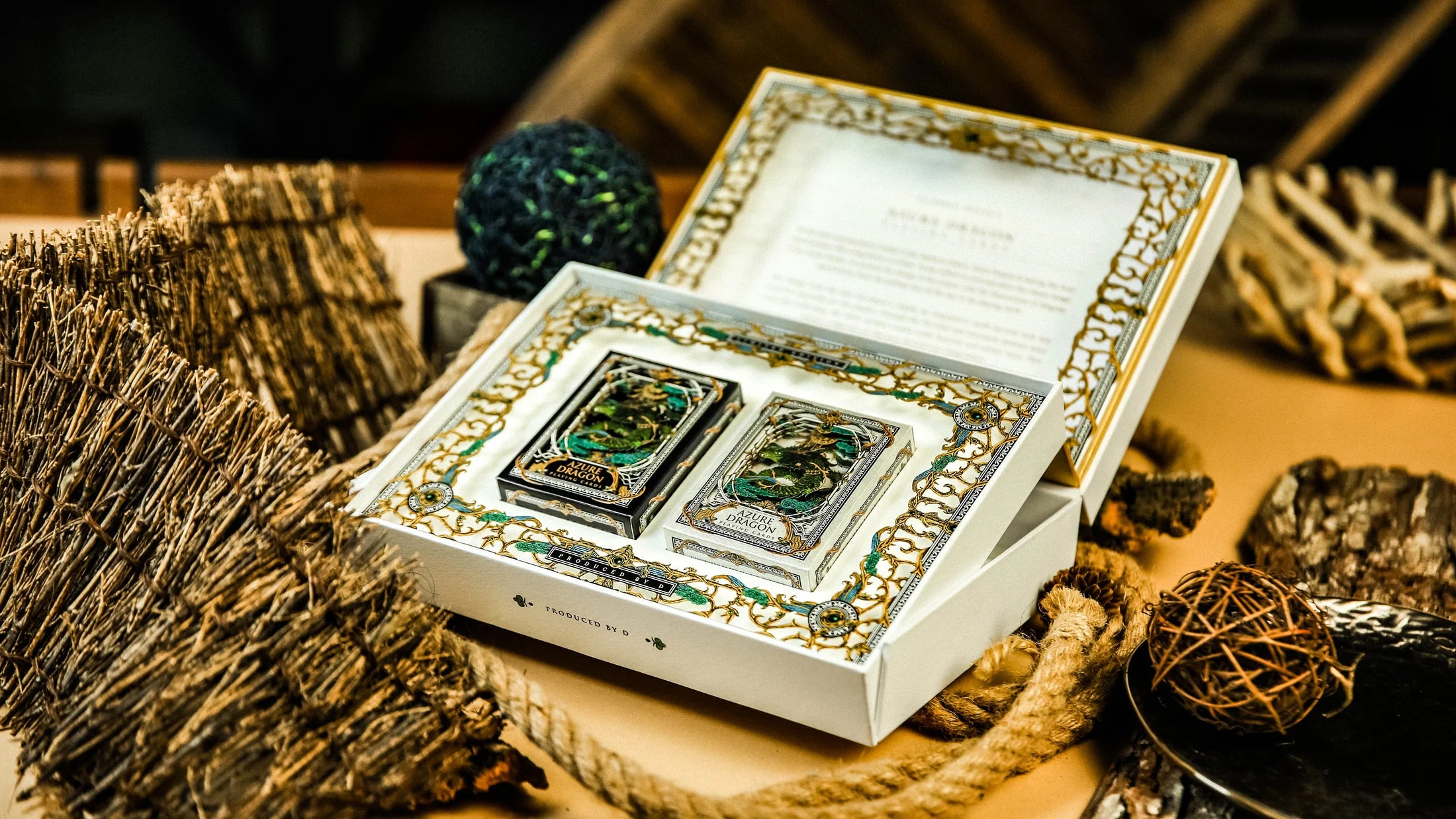 Premium Azure Dragon Playing Cards - Elegant Dragon-Themed Deck for Poker, Magic Tricks & Collectors | Perfect for Card Games, Gifts & Collectibles