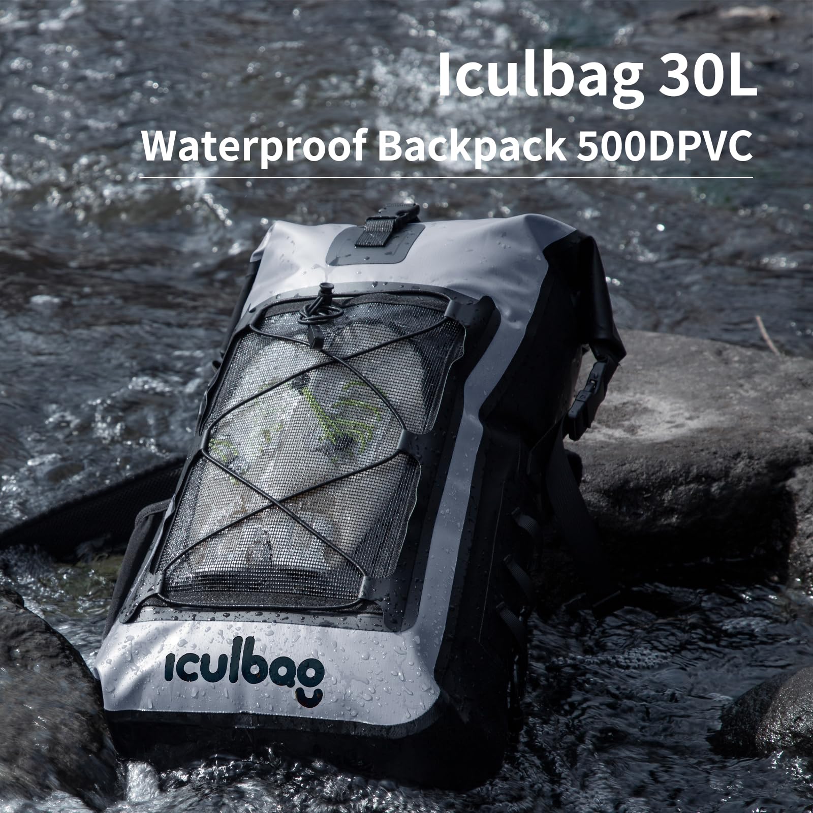 Waterproof Dry Bag Backpack 30L/40L for Women & Men - Lightweight Travel Dry Sack for Kayaking, Boating, Beach, Camping & Outdoor Adventures