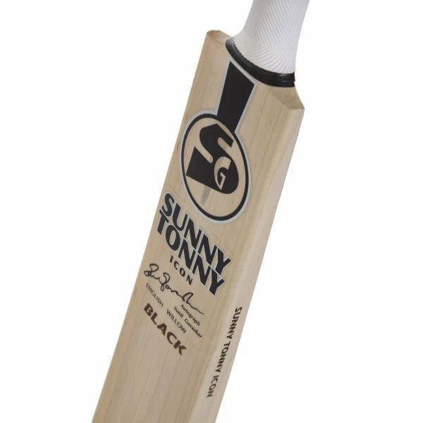 SG Sunny Tonny Icon Black Senior Cricket Bat - Premium Quality for Professional & Amateur Players - Perfect for Matches, Training & Outdoor Sports