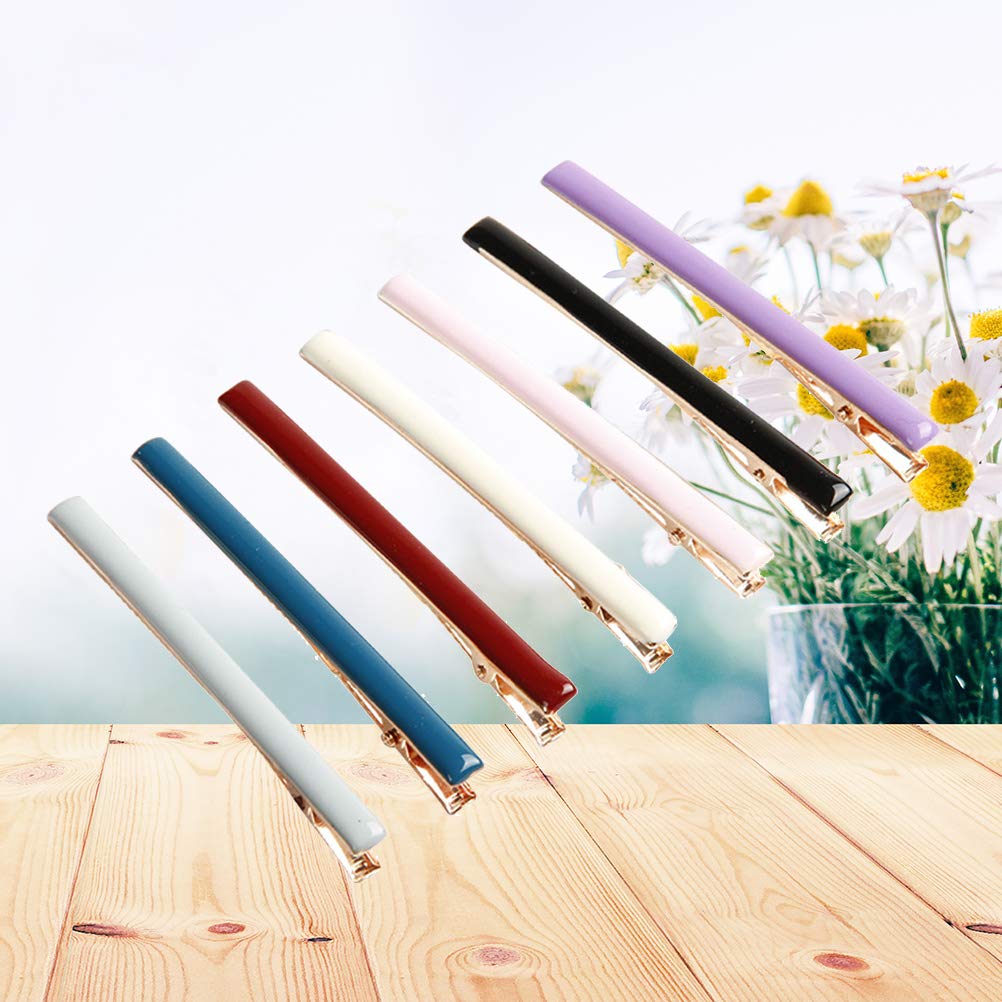 Beaupretty Alligator Hair Clips - Long Thin Duckbill Hair Pins, Alloy Hair Barrettes Bobby Pins for Women (7pcs) - Perfect for Updos, Ponytails & Everyday Hairstyles