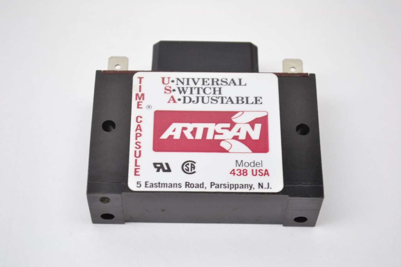 ARTISAN CONTROLS 438USA 19-288V Solid State Timer Relay - 1NO 1Amp 1024 Sec Delay-On Panel Mount for Industrial Automation & HVAC Systems