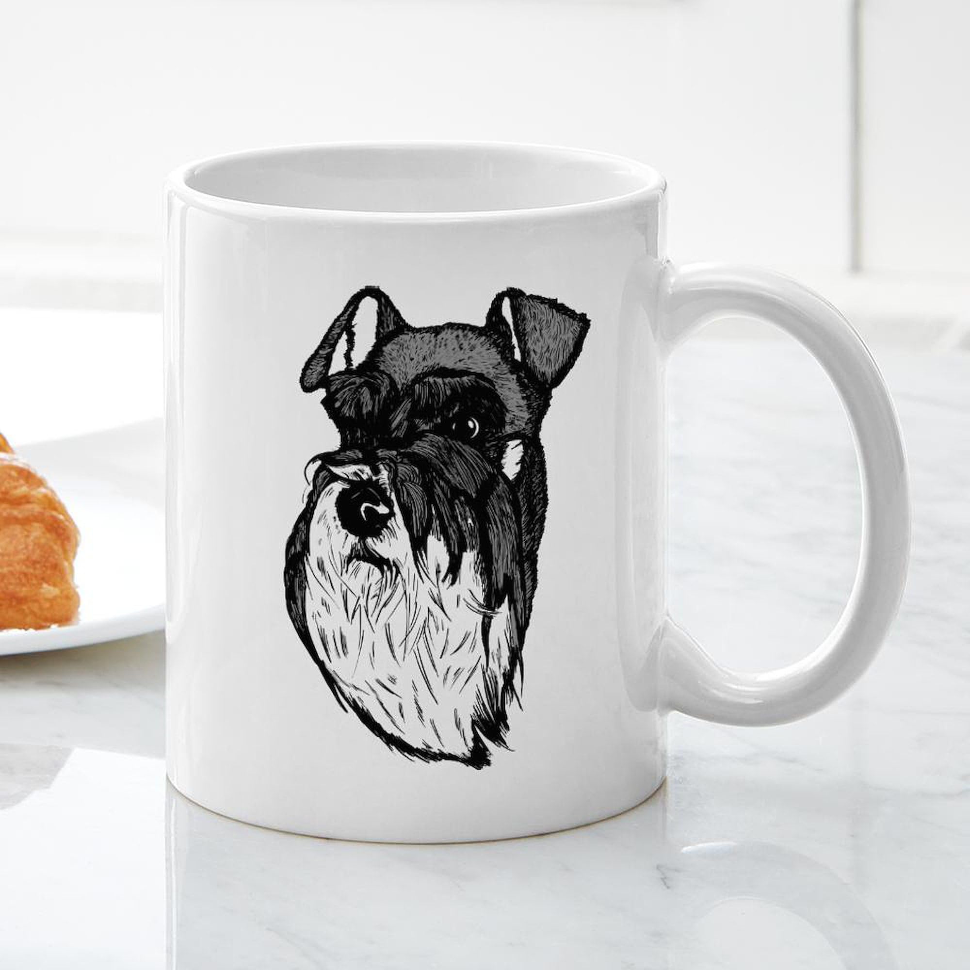 Miniature Schnauzer 11 oz Ceramic Coffee Mug - 325ml Dog Lover's Gift, Perfect for Home, Office & Pet Lovers - Cute Puppy Design for Tea, Hot Chocolate & Coffee