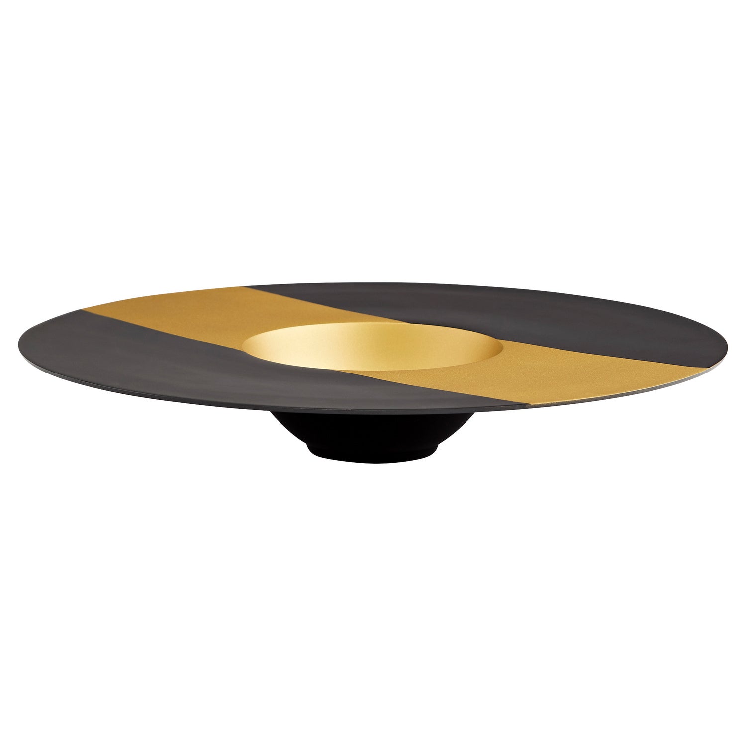 Cyan Design 11165 Magen #2 Bowl - Elegant Black and Bronze Decorative Serving Bowl for Dining, Entertaining & Home Decor