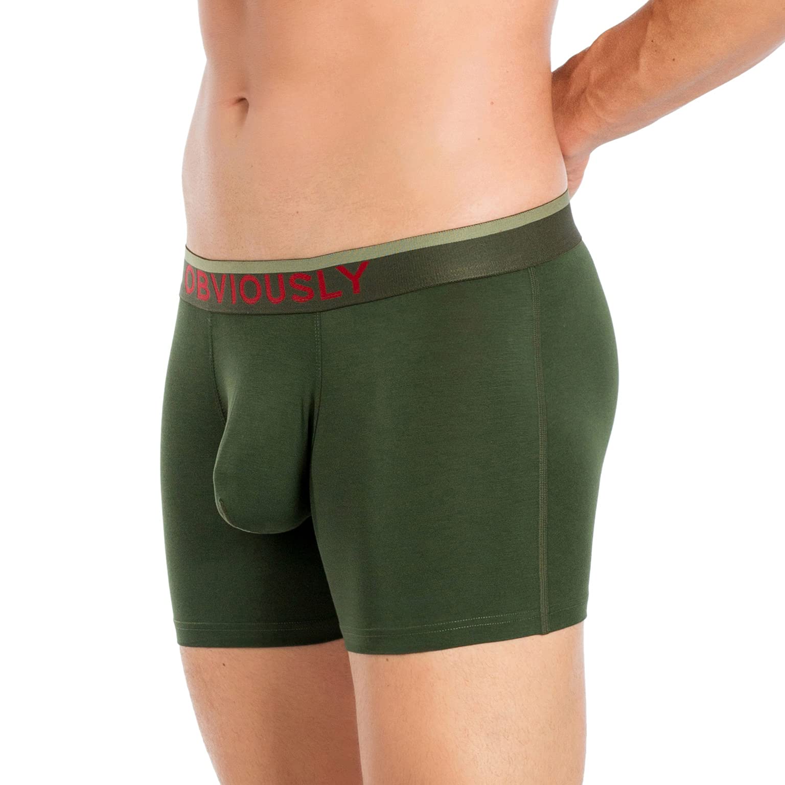 Obviously FreeMen's 3 Inch Boxer Briefs - Soft Breathable Underwear for Men, Comfortable Daily Wear & Workout