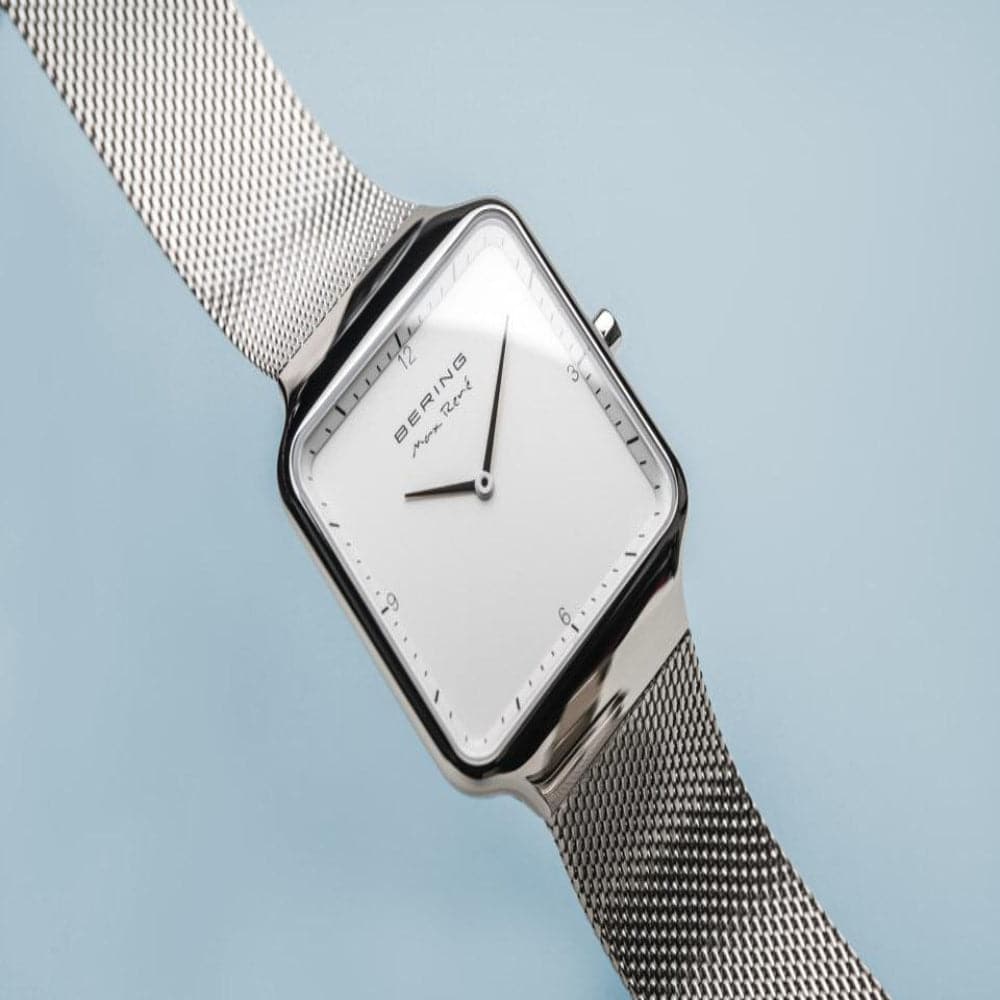 BERING 15832-004 Women's Watch - Elegant Stainless Steel Analog Quartz Wristwatch with Sapphire Crystal, Water Resistant - Perfect for Business, Casual Wear & Special Occasions