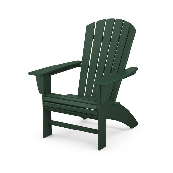 POLYWOOD Nautical Curveback Adirondack Chair - Durable Outdoor Furniture for Patio, Poolside & Beach - Weather-Resistant Plastic Adirondack Chair for Garden, Deck & Backyard Relaxation