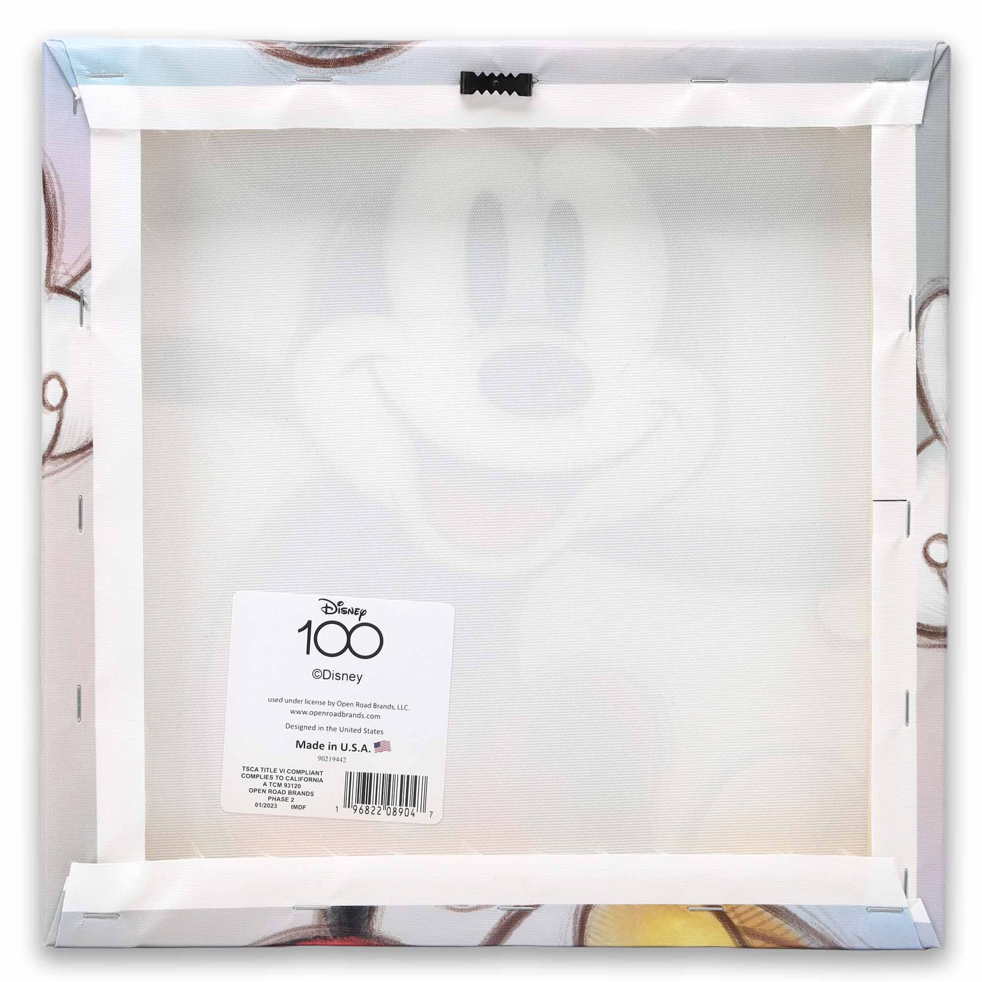 Disney Mickey Mouse Sketch Gallery Wrapped Canvas Wall Art - Classic Mickey Mouse Home Decor for Living Room, Bedroom & Office - Perfect Gift for Disney Fans