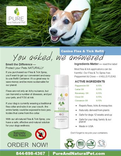 Best Flea & Tick Prevention Refill for Dogs & Cats – 10 oz | Long-Lasting Protection for Home & Yard Use