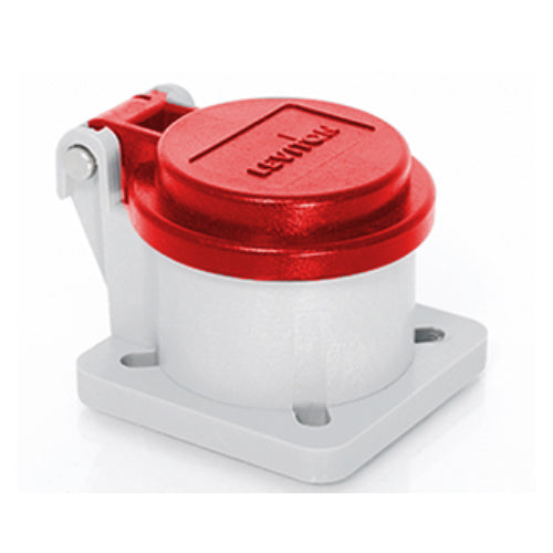 16 Series Panel Receptacle Enclosure with Auto-Close Lid - Weatherproof Electrical Box for Outdoor & Industrial Use