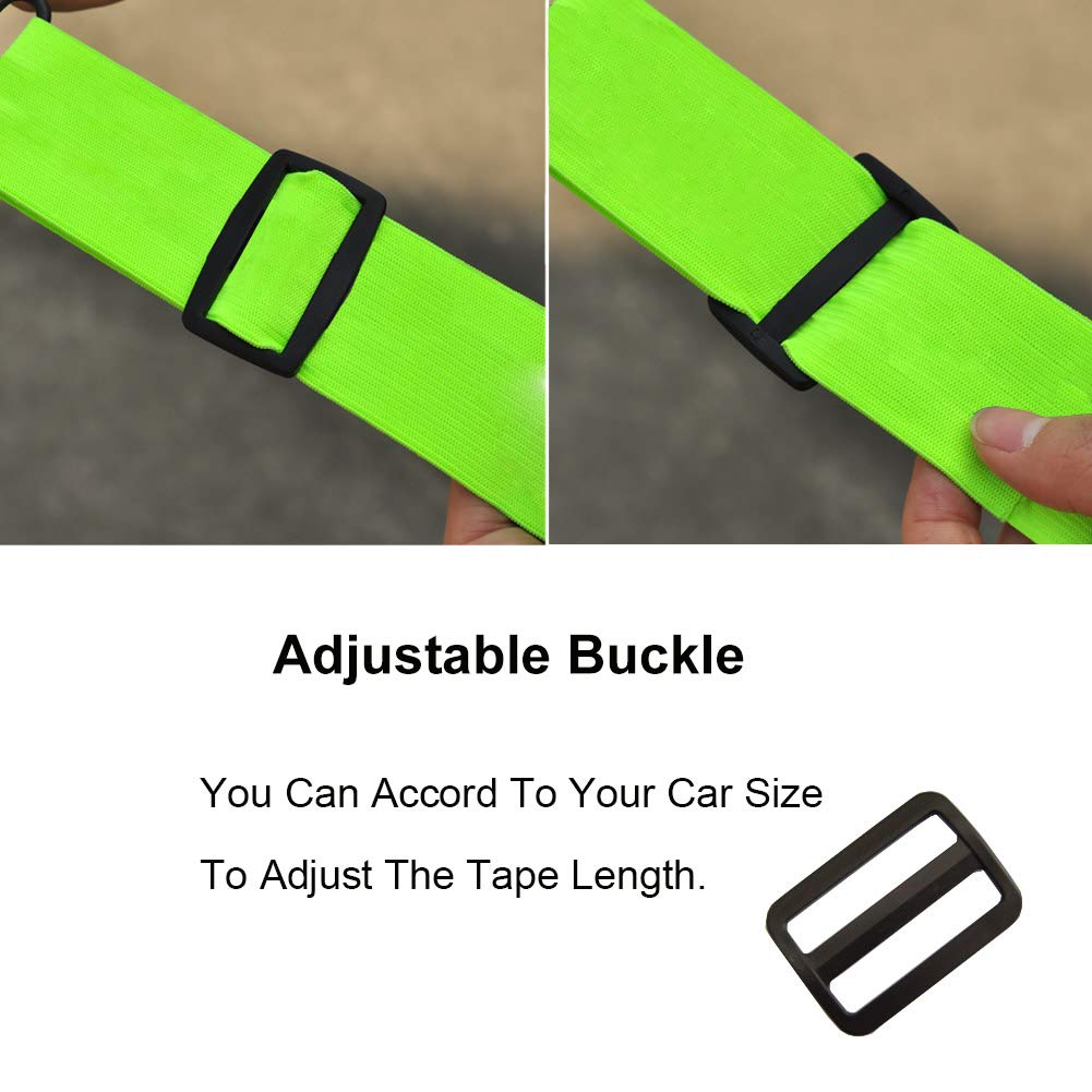 Kayme Universal Car Cover Straps - 3pcs Adjustable Elastic Wind Protector Ropes for Secure Fit in High Winds | Perfect for Outdoor Parking, Storms & Long-Term Vehicle Protection