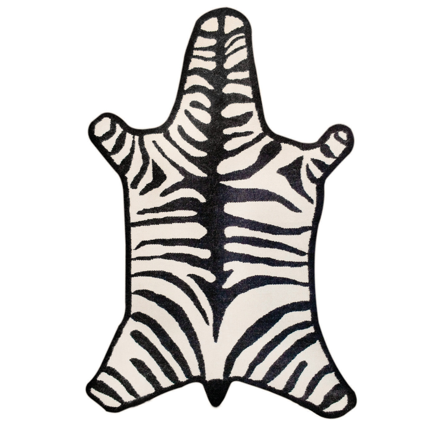 Stylish Zebra Flatweave Rug - Soft & Durable Non-Slip Area Rug for Living Room, Bedroom, or Nursery - Perfect for Boho, Modern & Farmhouse Decor