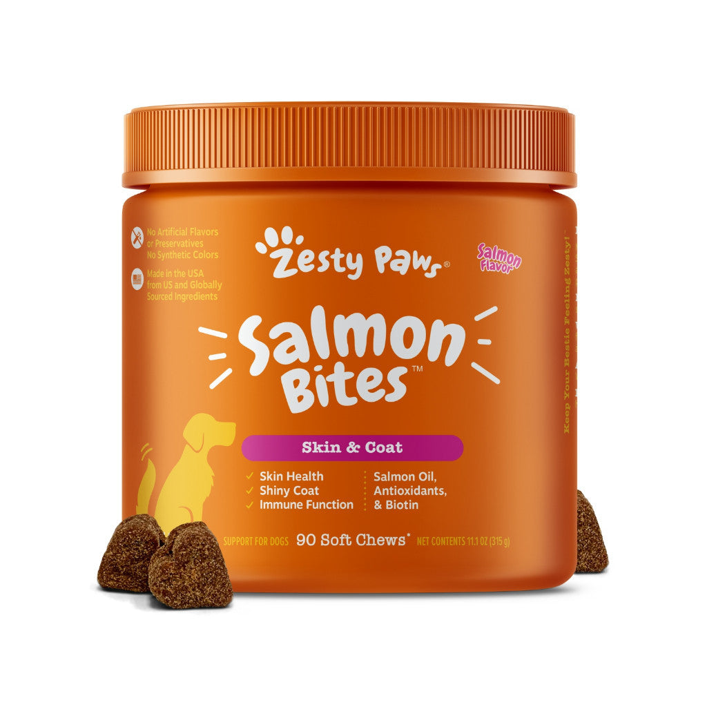 Zesty Paws Multivitamin Bites for Dogs - Immune Support, Skin & Coat Health, Joint Mobility, Digestive & Antioxidant - Natural Flavor - Perfect for Daily Wellness & Active Lifestyles