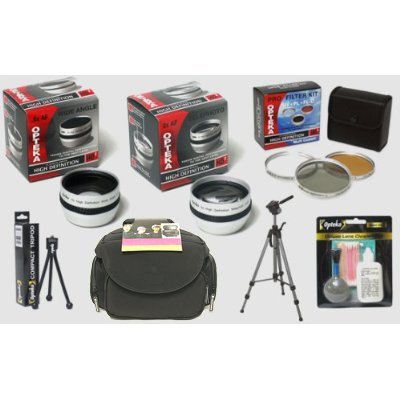 Canon Optura 600 90 85 80 60 50 MiniDV Digital HD2 Professional Accessory Kit - Complete Camera Accessories for Professional Videography & Film Making