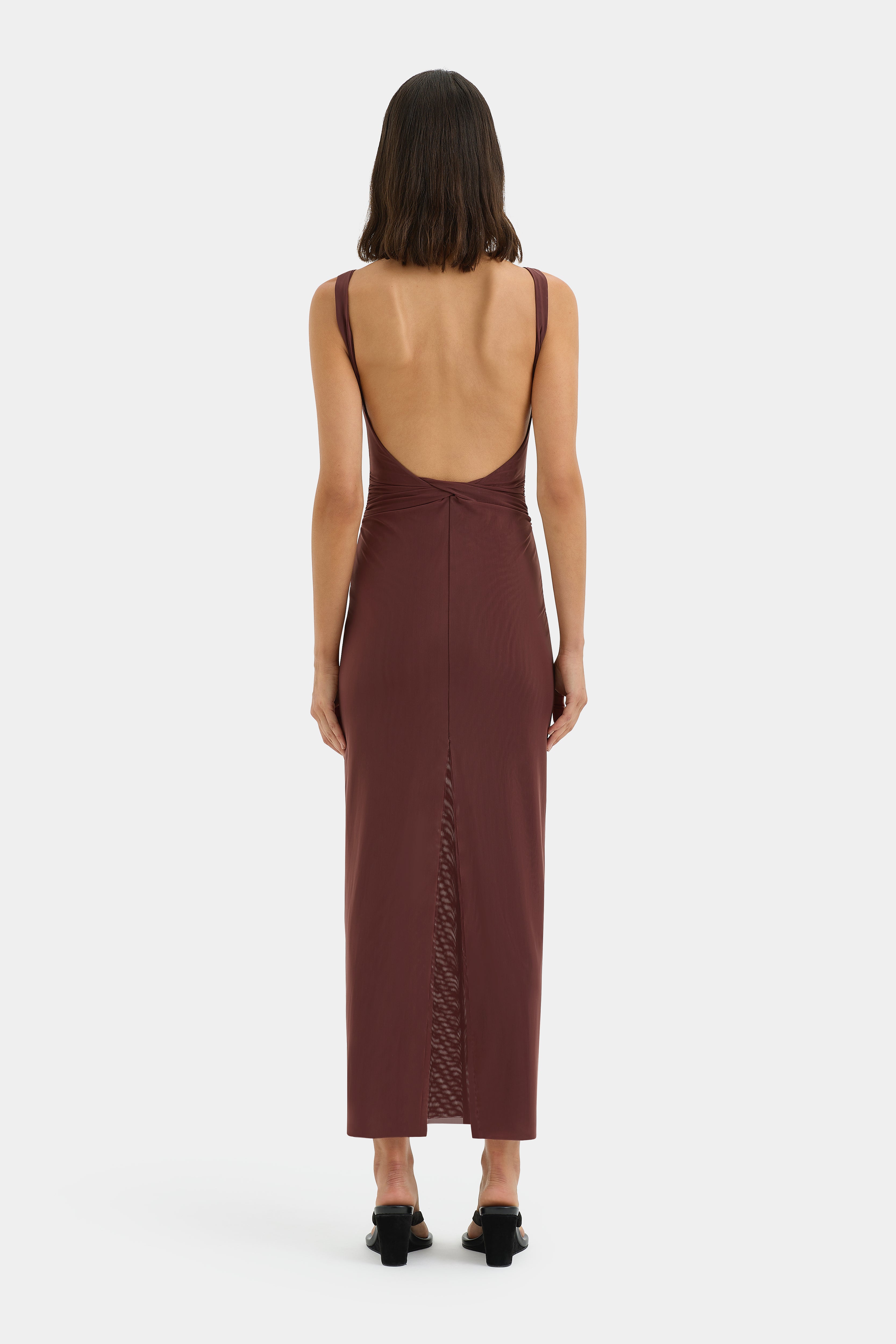 Jacques Twist Midi Dress - Flowy Summer Dress for Women, Elegant Floral Print Party Dress with Ruffle Sleeves | Perfect for Weddings, Cocktail Parties & Date Nights