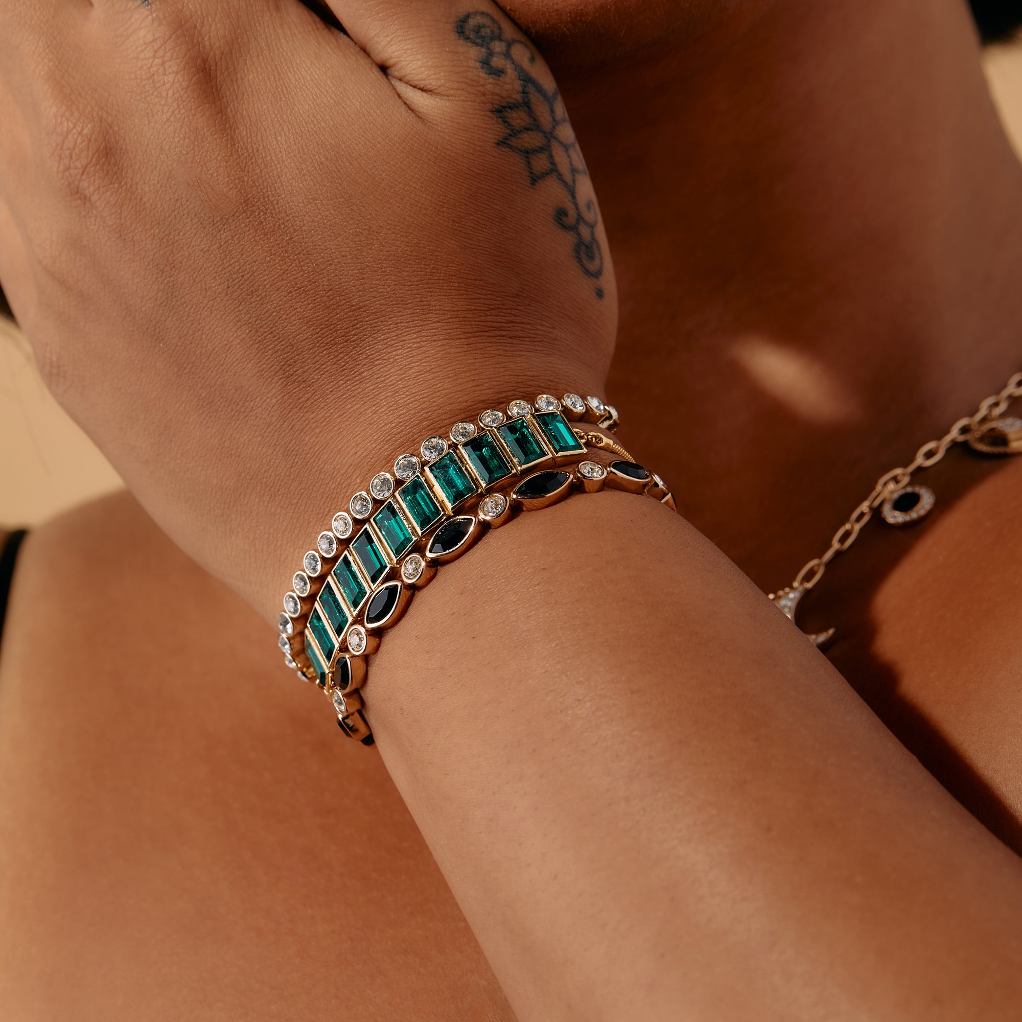 Elegant Baguette Crystal Tennis Bracelet for Women - Perfect for Weddings, Parties & Special Occasions