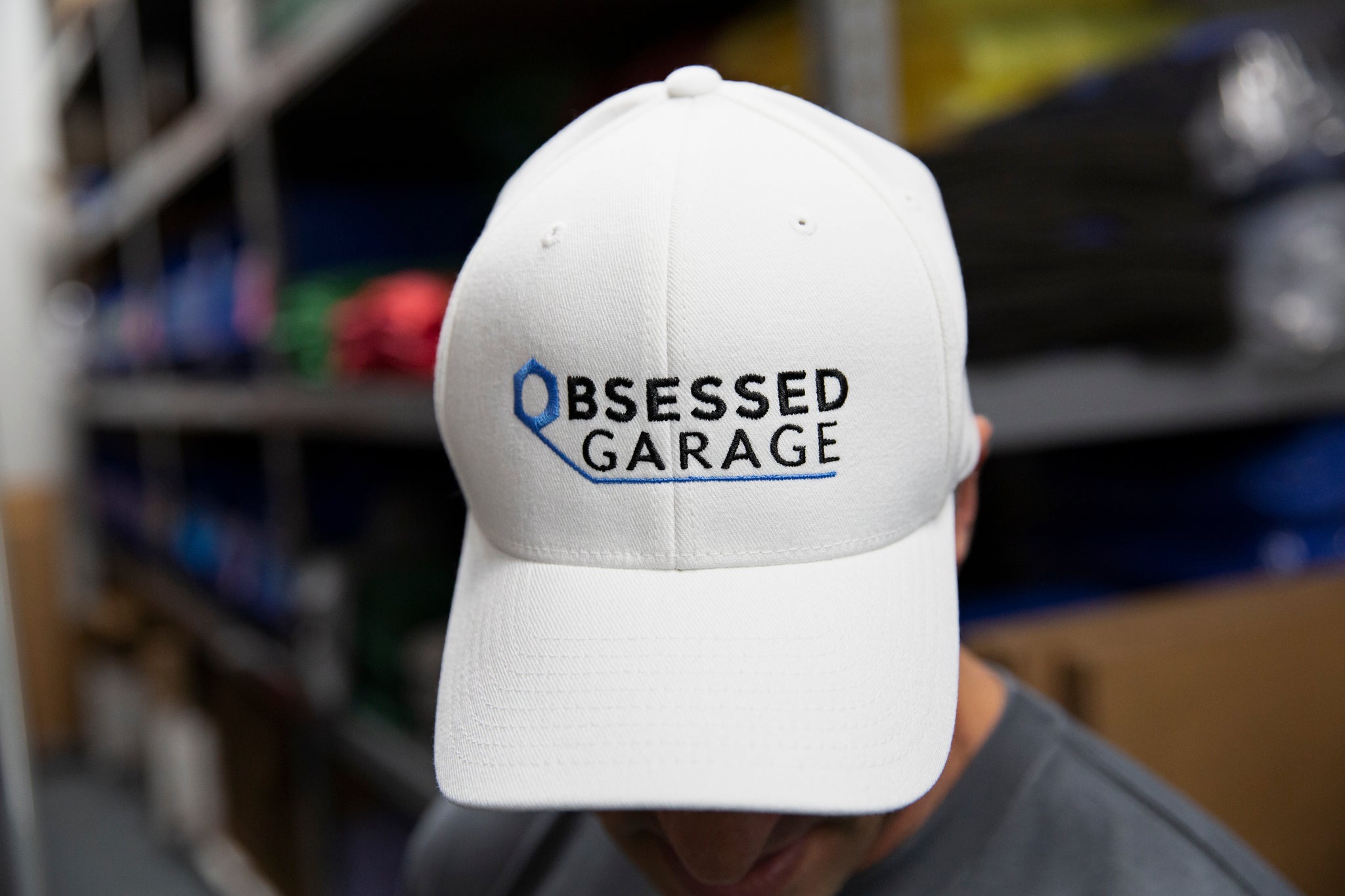 Obsessed Garage Logo Hat - Premium Adjustable Baseball Cap for Car Enthusiasts - Perfect for Car Shows, Racing Events & Outdoor Activities