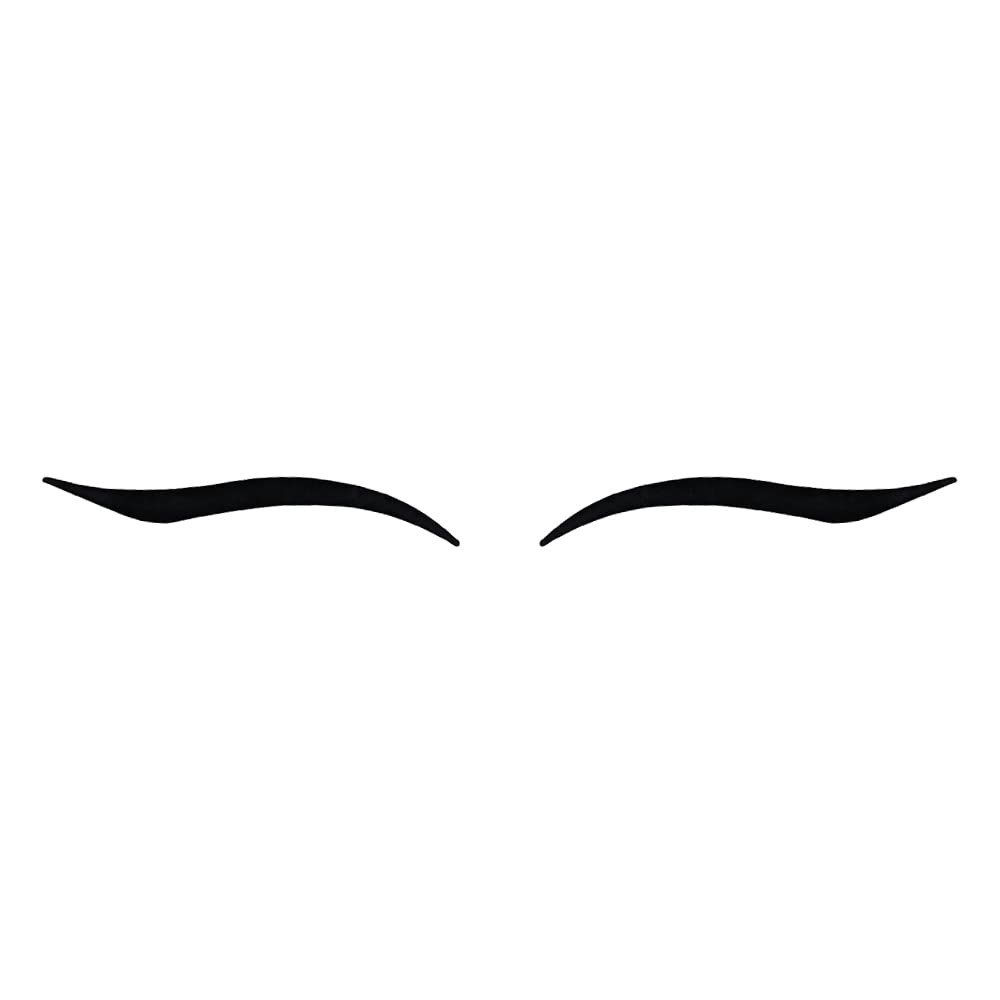 Comet Busters Matte Black Eyeliner Stickers (EYE069) - Waterproof Self-Adhesive Eye Makeup Decals for Parties, Halloween & Cosplay