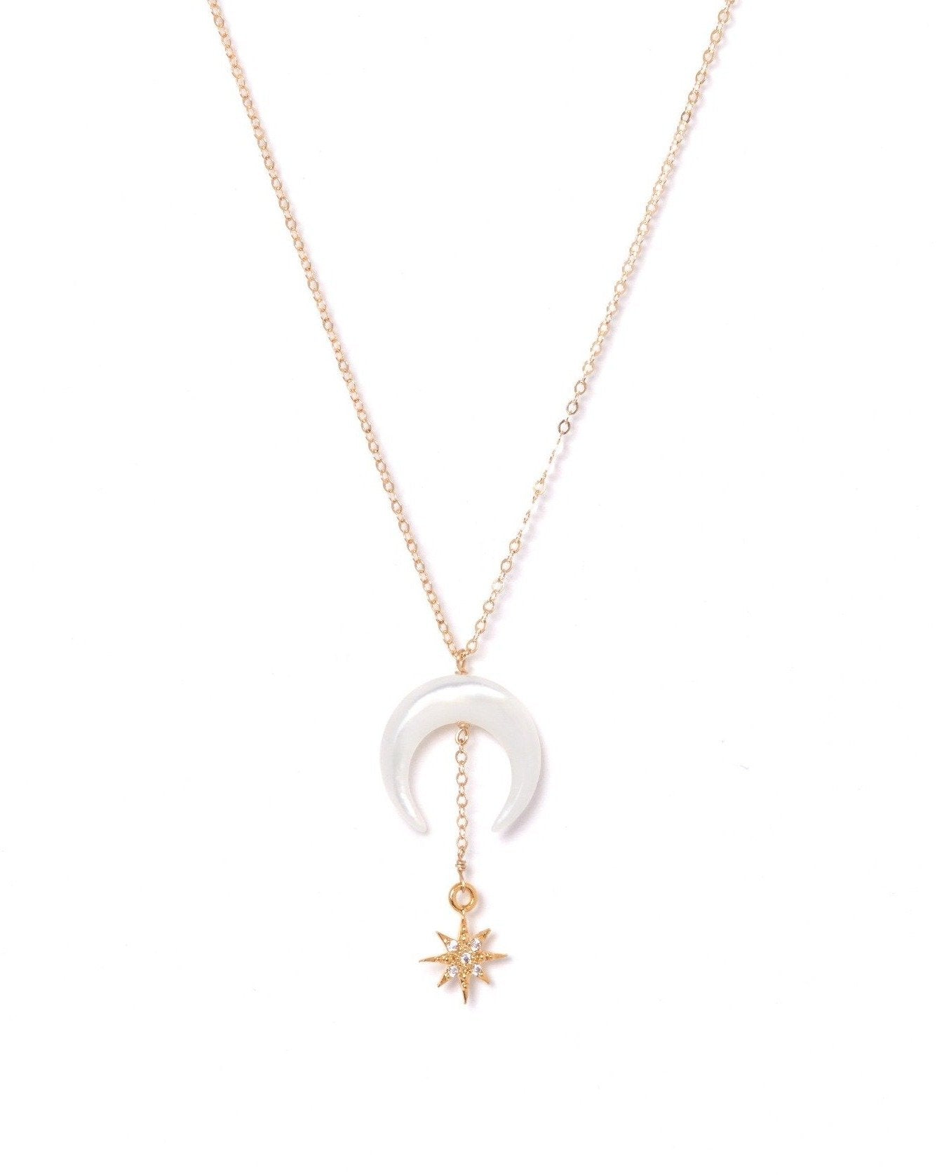 Stella Necklace for Women - Elegant Gold Plated Pendant with Cubic Zirconia - Perfect for Valentine's Day, Anniversary & Birthday Gifts - Jewelry for Daily Wear & Special Occasions