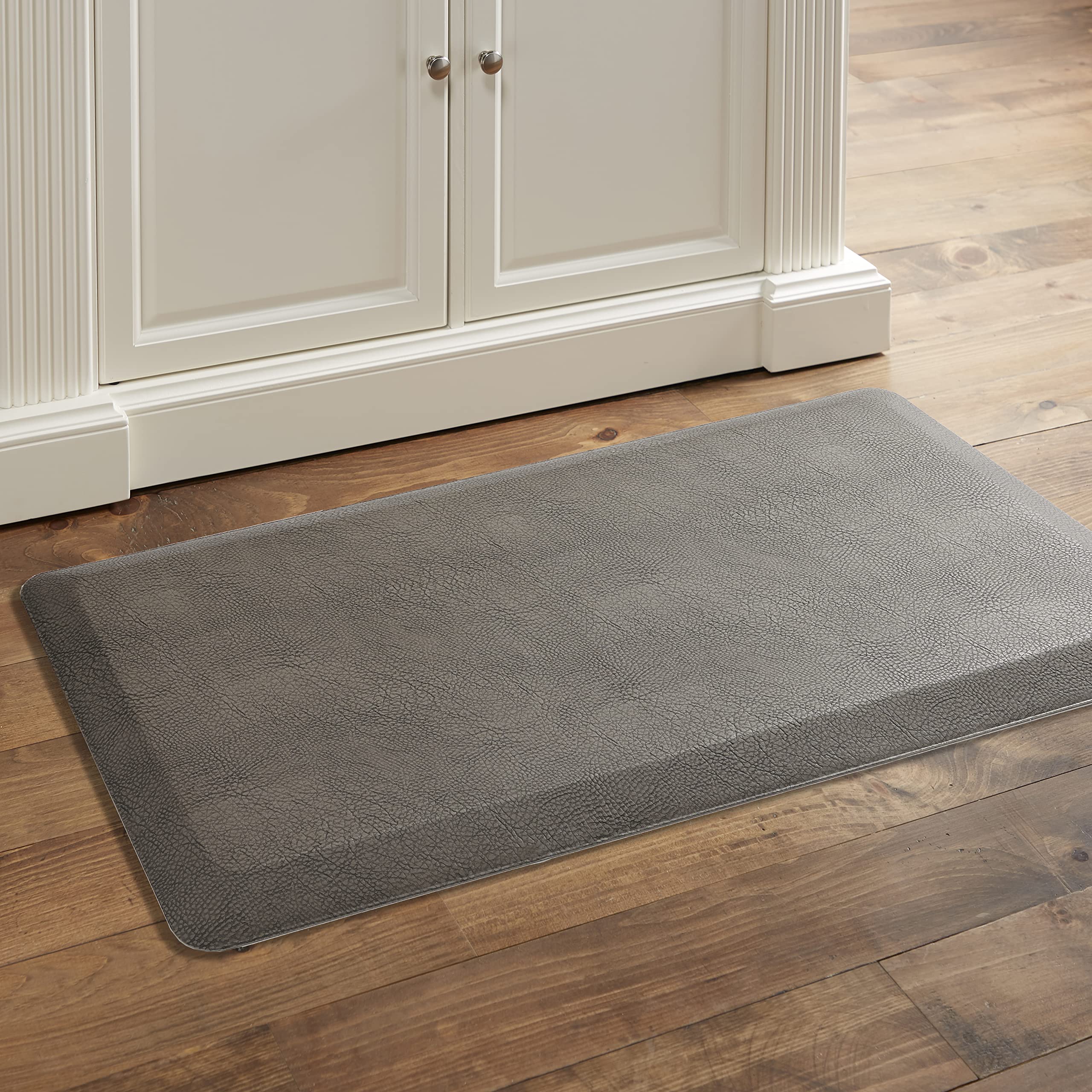 Home Dynamix Emeril Lagasse Anti-Fatigue Kitchen Mat - Textured Non-Slip Floor Mat 19.6x39 Inches, Grey - Perfect for Standing Comfort While Cooking, Baking or Dishwashing