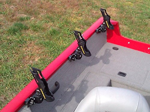 2X Heavy Duty Rod Holder for Lund Boat Sport Trak Gunnel System - Compatible with Cannon Rod Holders | Perfect for Fishing Accessories & Marine Equipment | Ideal for Trolling, Bass Fishing & Offshore Angling