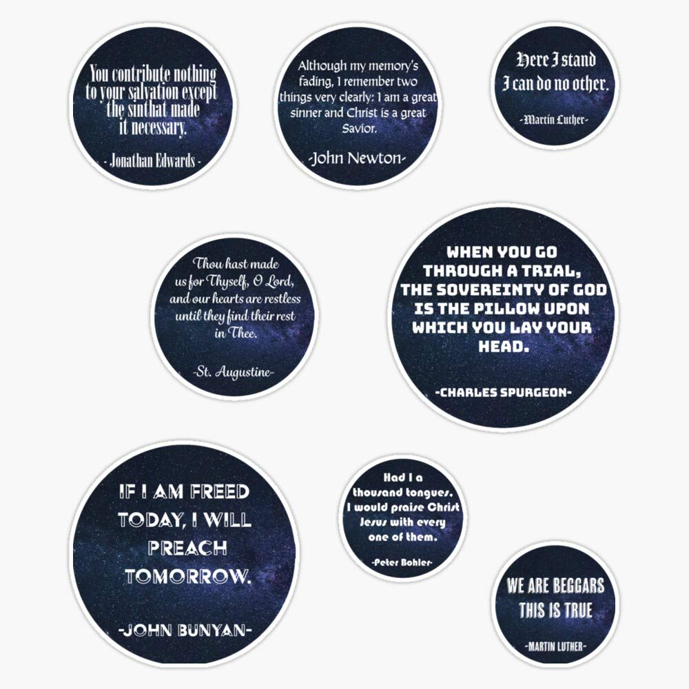 Reformed Christian Quote Vinyl Bumper Sticker - Waterproof 5 Inch Bible Verse Decal (MPW-RDFT-STICKER-6705) - Perfect for Cars, Laptops & Notebooks