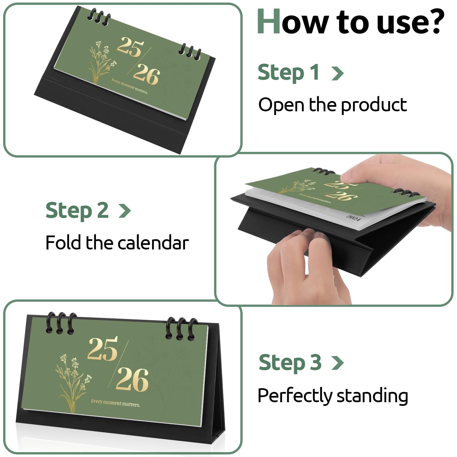 2025-2026 Small Desk Calendar - 6.3