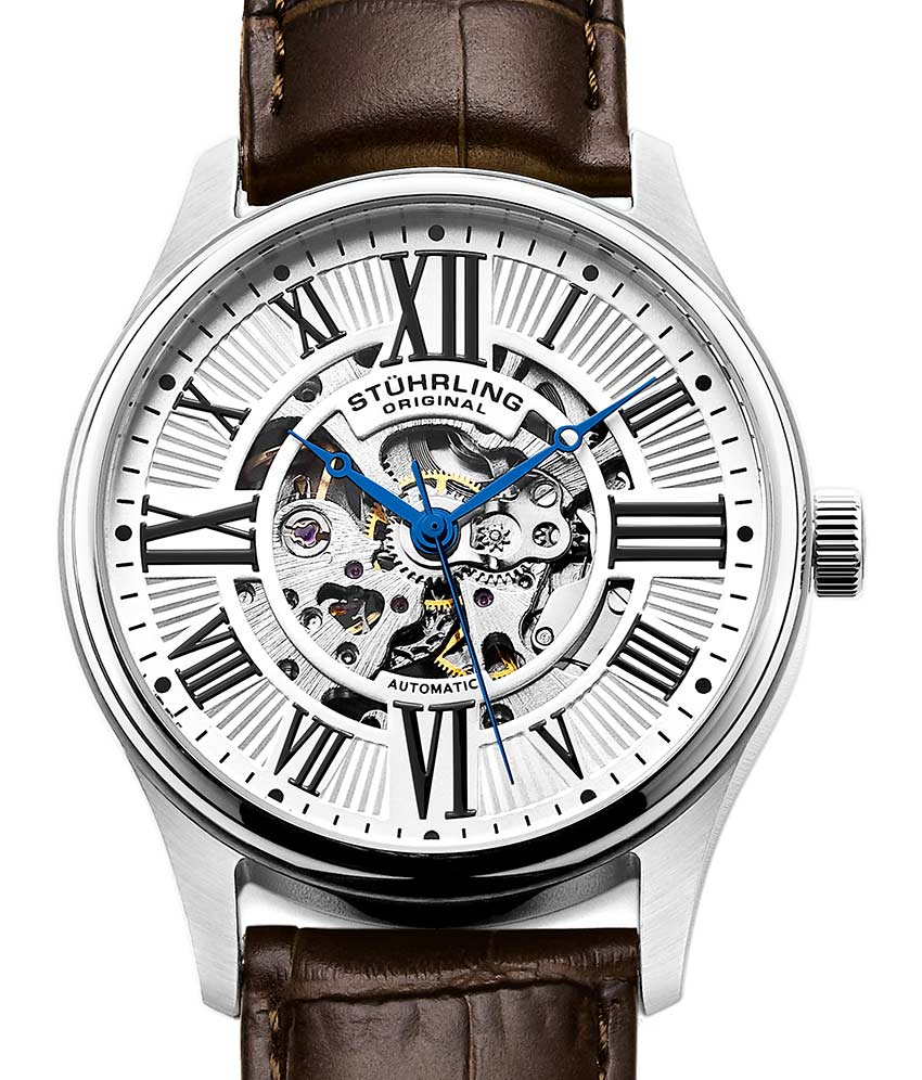 Atrium 3942 & 3942M Automatic 42mm Skeleton Watch for Men - Luxury Stainless Steel Mechanical Timepiece - Perfect for Business, Formal Events & Everyday Wear