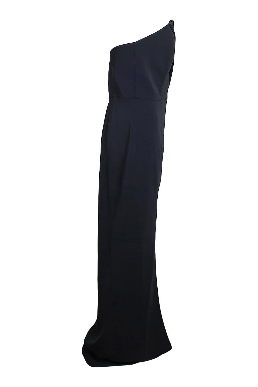 JAY GODFREY Black Sylvia Strapless Maxi Dress Size 8 - Elegant Formal Gown for Evening Parties, Weddings & Special Occasions
