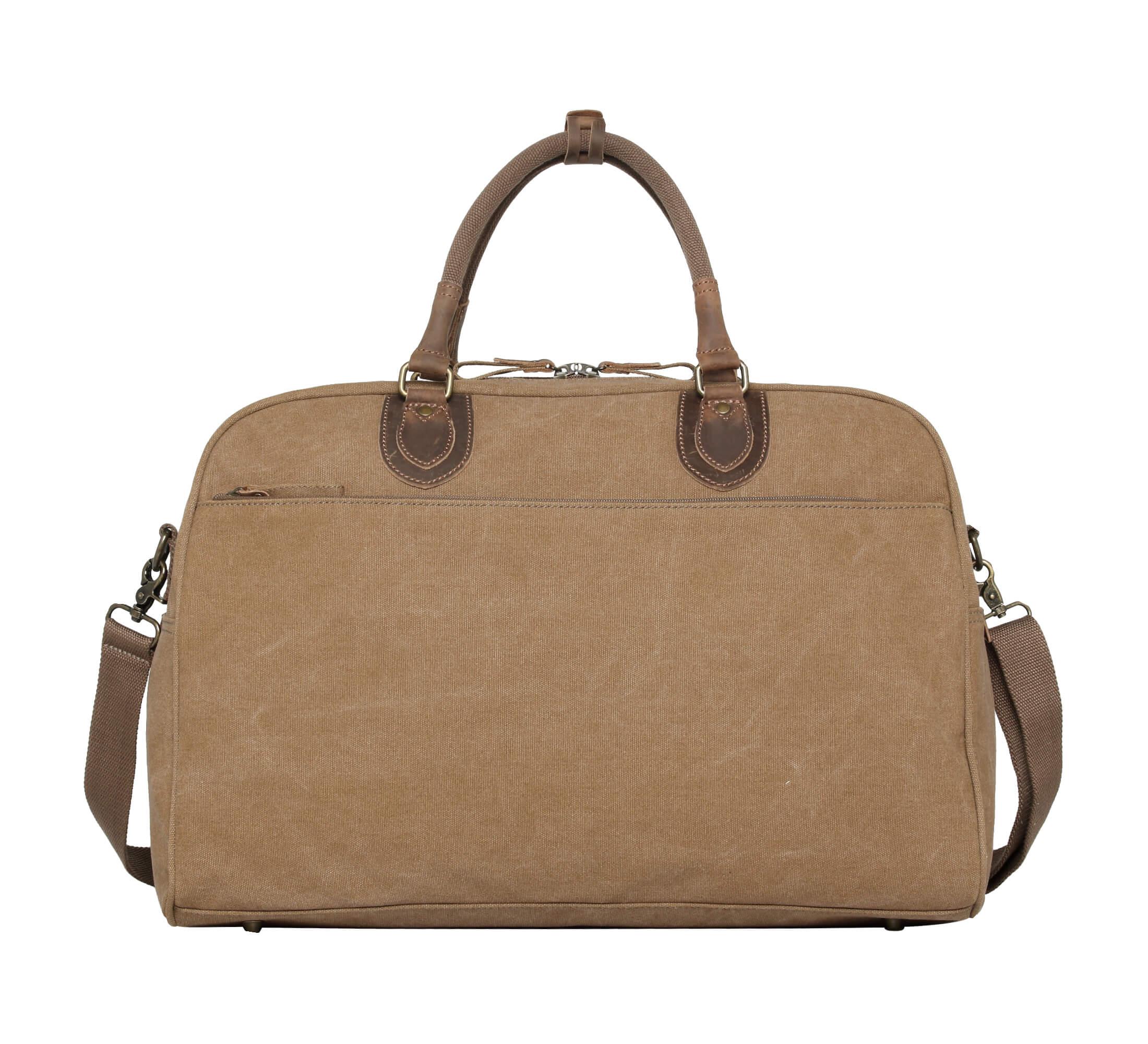 TRP0263 Troop London Classic Canvas Holdall - Large Durable Travel Duffel Bag for Gym, Weekend Trips & Outdoor Adventures | Water-Resistant Carry-On Luggage