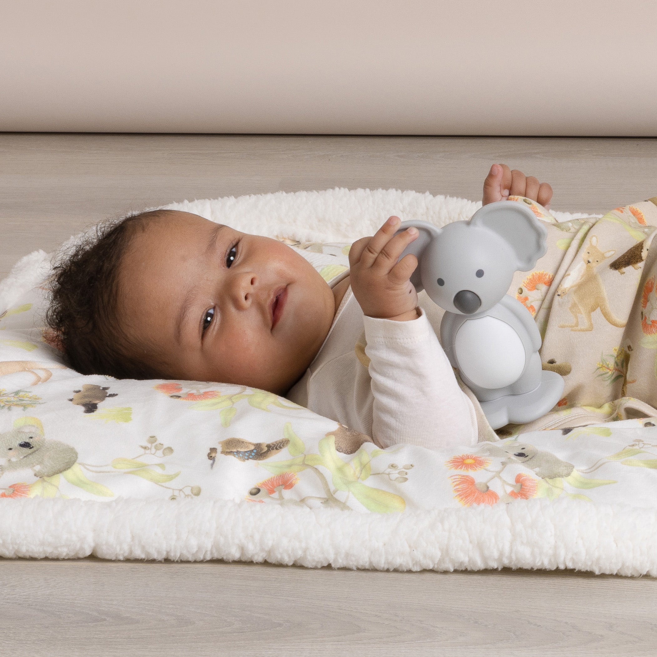Aussie Animals Bubba Koala Silicone Teething Toy for Babies - Safe & Soft Grey Teether for Soothing Sore Gums - Perfect for Travel, Daycare & On-the-Go Parenting