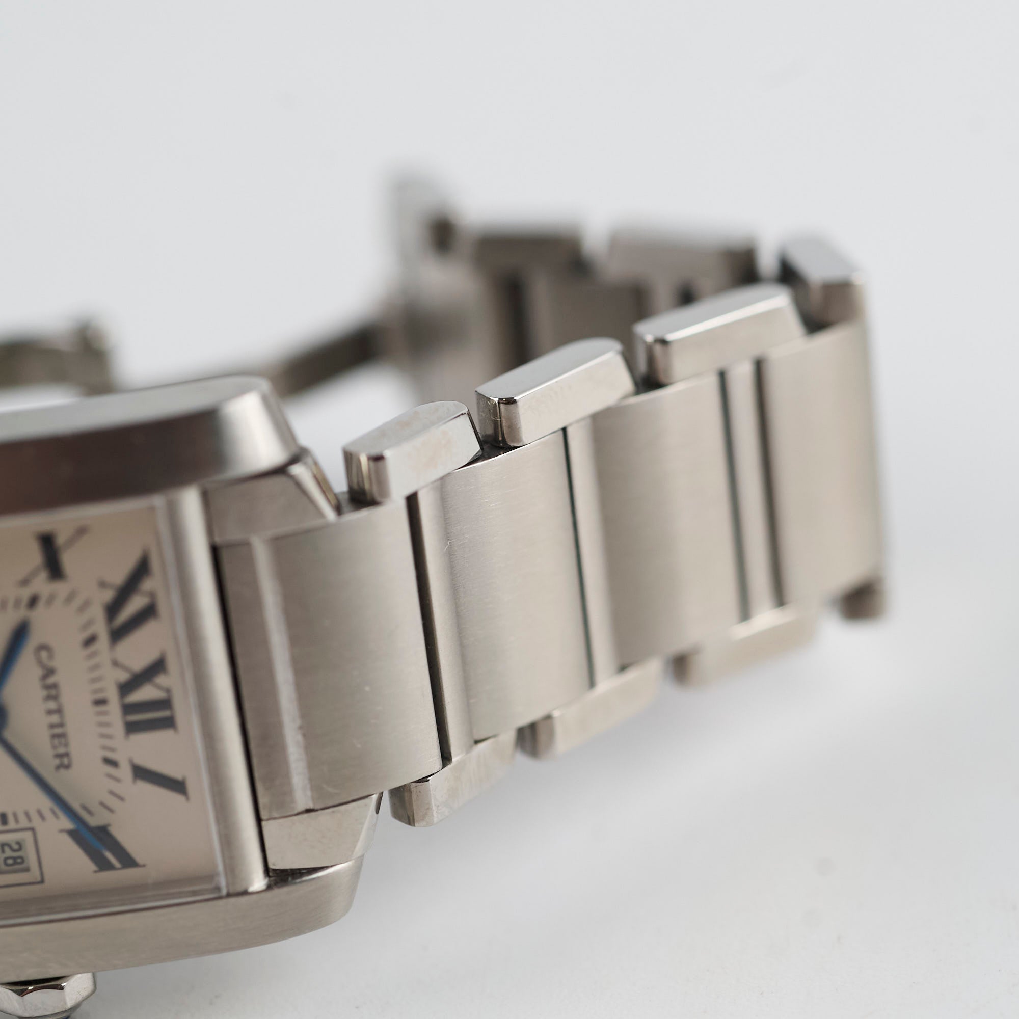 Cartier Medium Tank Francaise 27mm Stainless Steel Watch W51011Q3 - Luxury Women's Dress Watch for Business & Formal Occasions