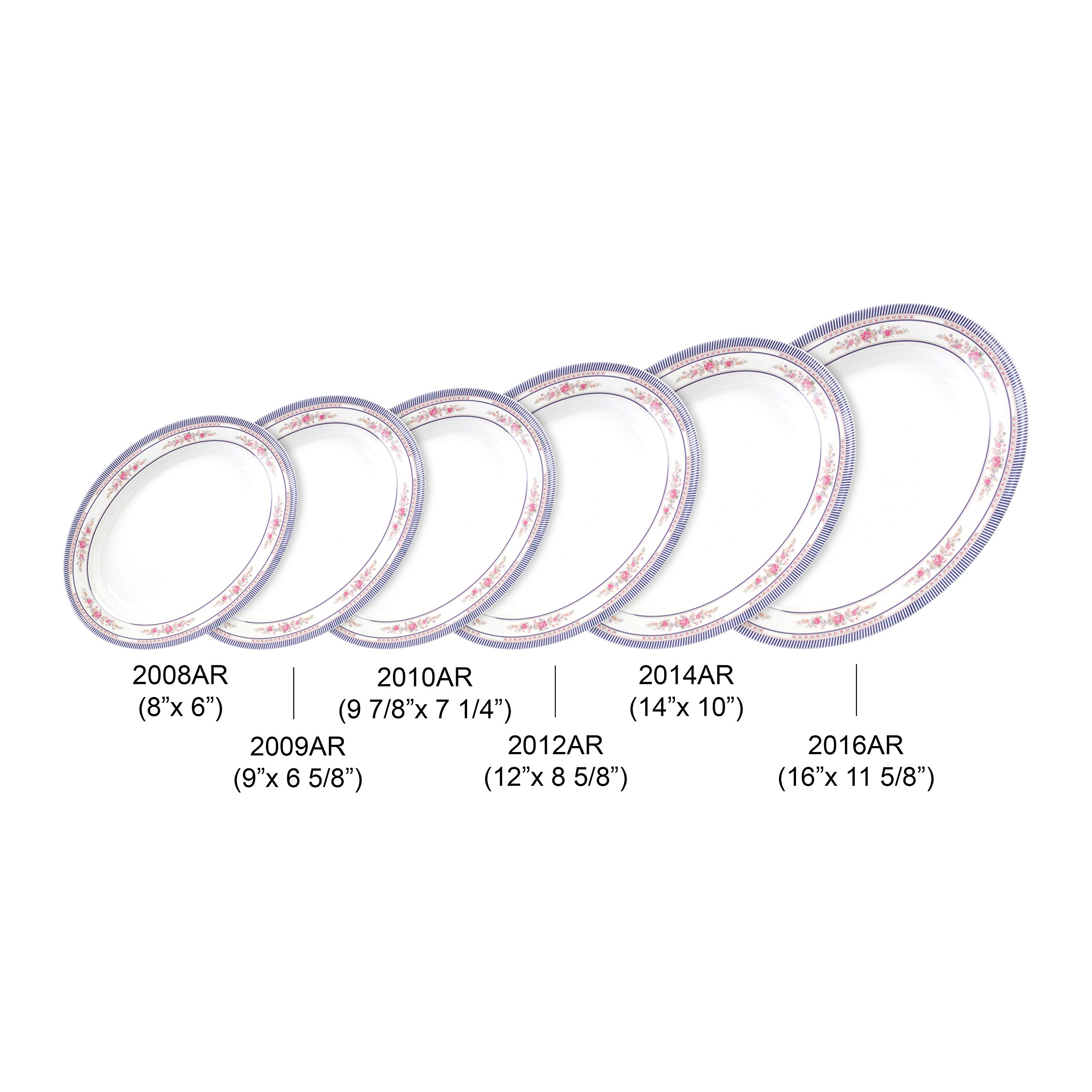 Thunder Group Rose Melamine Dinnerware Set - 8