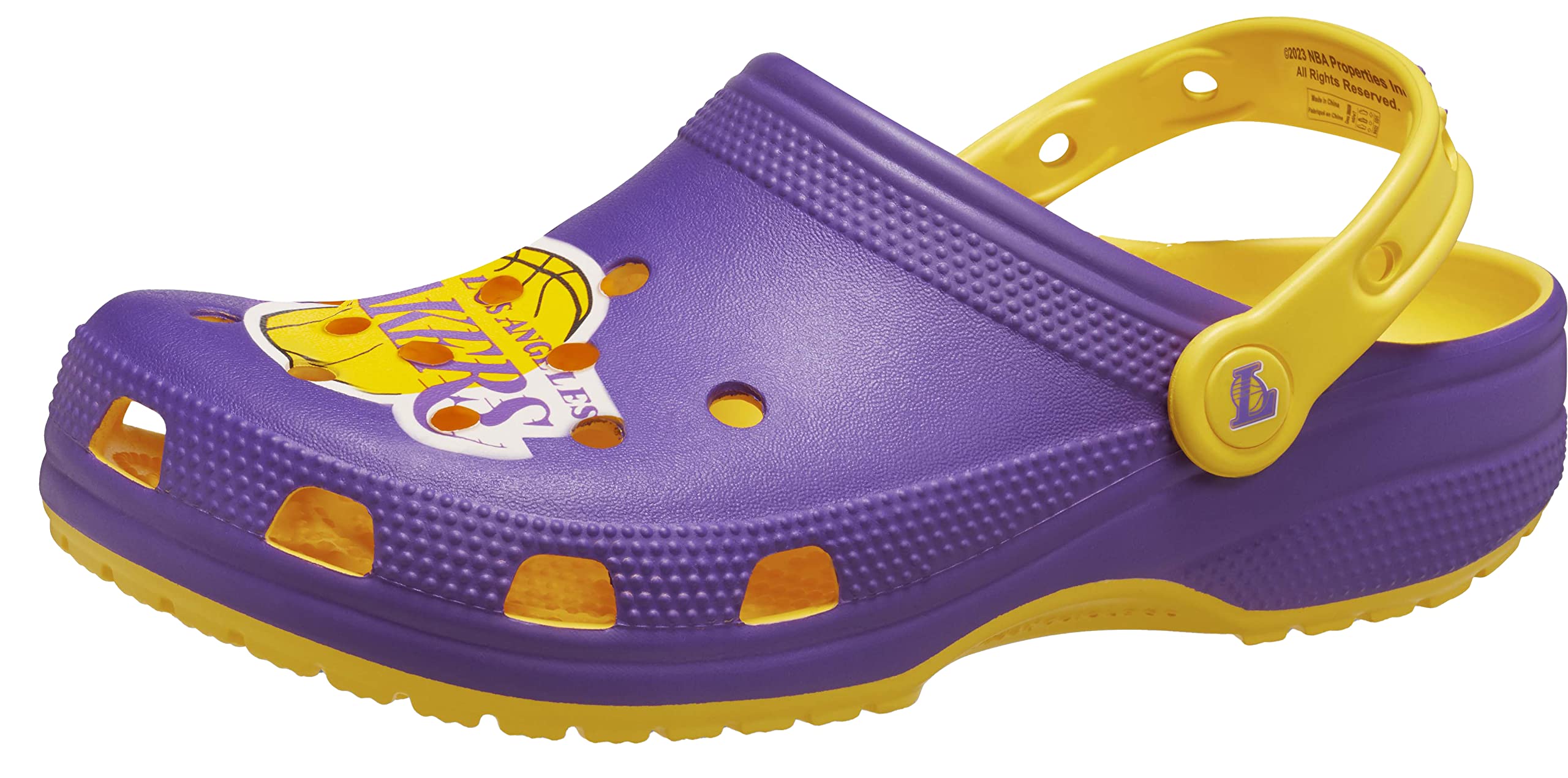 Crocs Unisex Adult NBA Los Angeles Lakers Classic Clog - Comfortable Slip-On Shoes for Men & Women | Perfect for Casual Wear, Sports Fans, and Home Use