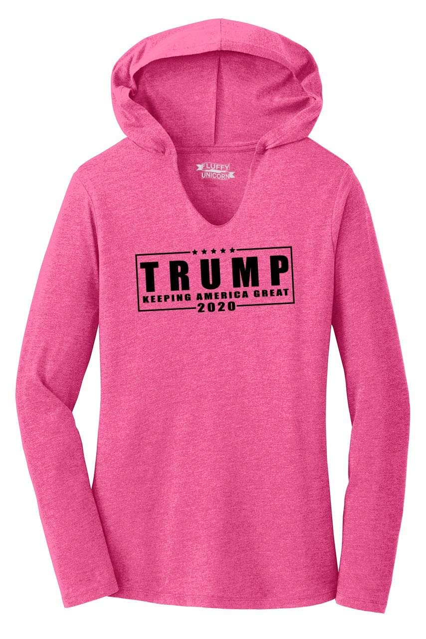 Funny Trump Keeping America Great 2020 Hoodie for Women - Patriotic Political Humor Sweatshirt - Perfect for Conservative Events & Election Parties