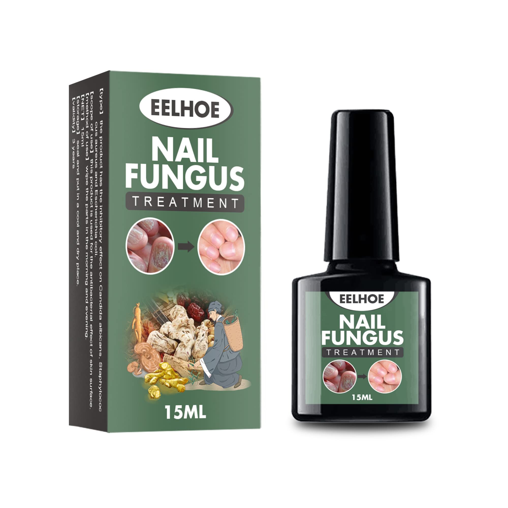 Nail Fungus Treatment Serum - Onychomycosis Repair & Moisturizing Care for Beautiful Nails | Easy-to-Use Fungal Nail Remover (15ml) | Perfect for Toenail & Fingernail Restoration at Home