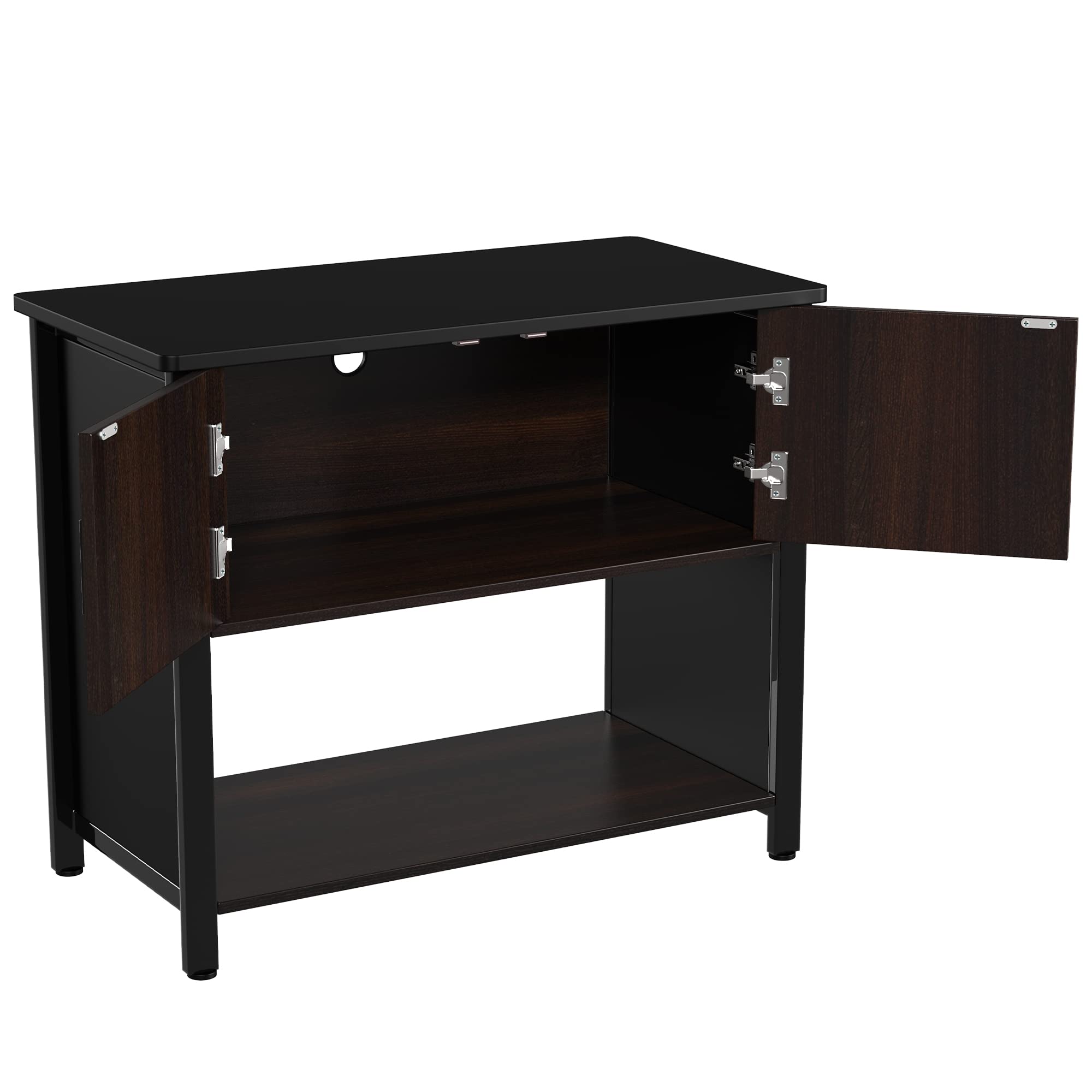 GDLF 40 Gallon Metal Aquarium Stand with Storage Cabinet - Heavy Duty Fish Tank Stand for Turtle & Reptile Terrariums - Perfect for Home, Office or Pet Store Display