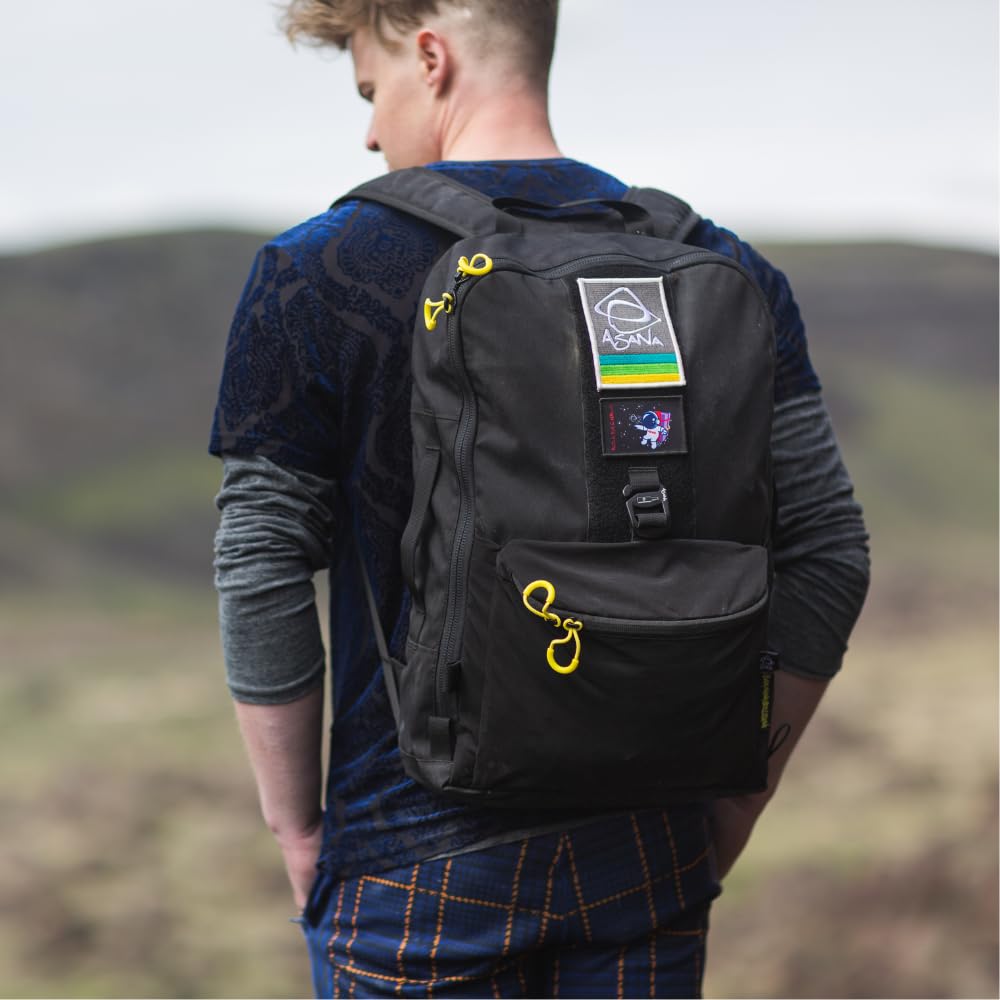 **Asana Climbing Gym Backpack 'Session' - 20L Unisex Climbing Gear Bag with Shoe Compartment, Stretch Pocket & Patch Strip (Olive) - Perfect for Rock Climbing, Bouldering & Outdoor Adventures**